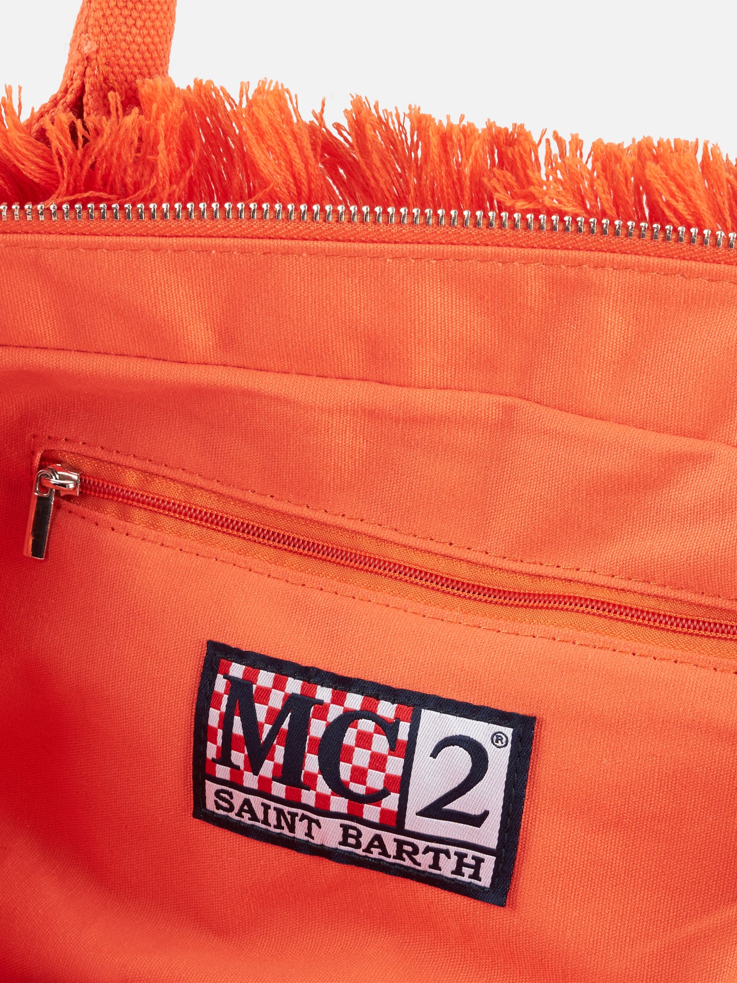 Colette Häkeltasche mit orangefarbenem Fliesenmuster