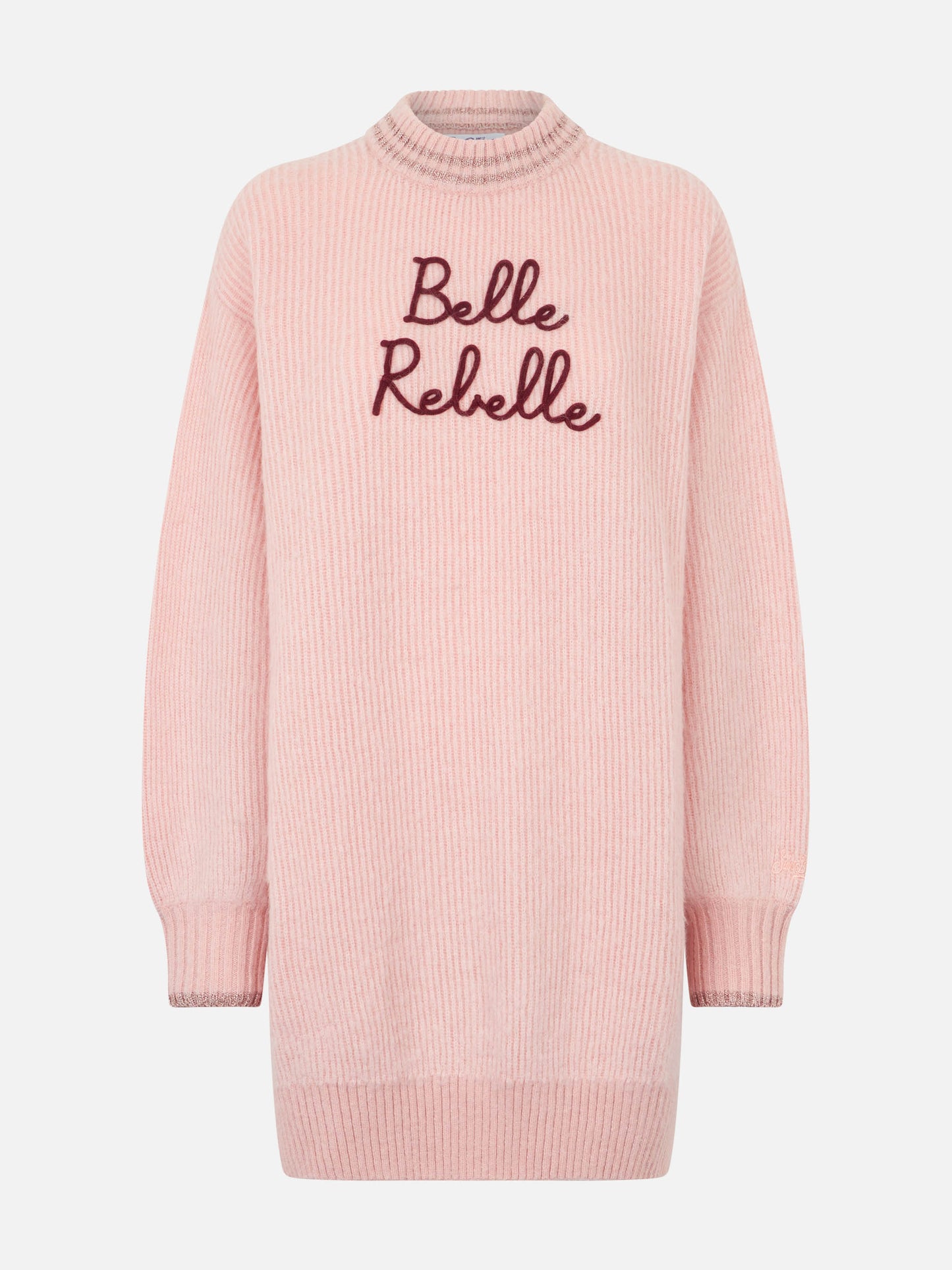 Brushed knit dress with Belle Rebelle embroidery - MC2 Saint Barth