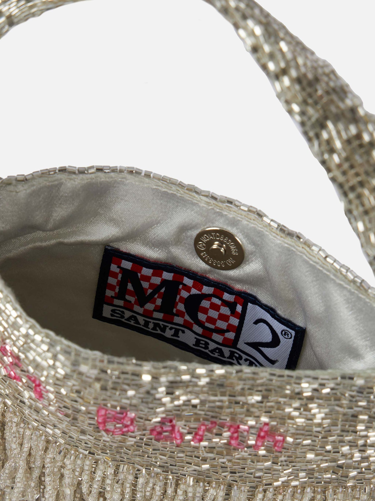 Shiny silver Mini Bag Pearl - MC2 Saint Barth