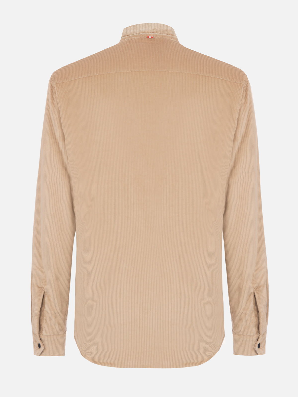 Man beige corduroy overshirt Chalet with St. Barth embroidery - MC2 Saint Barth