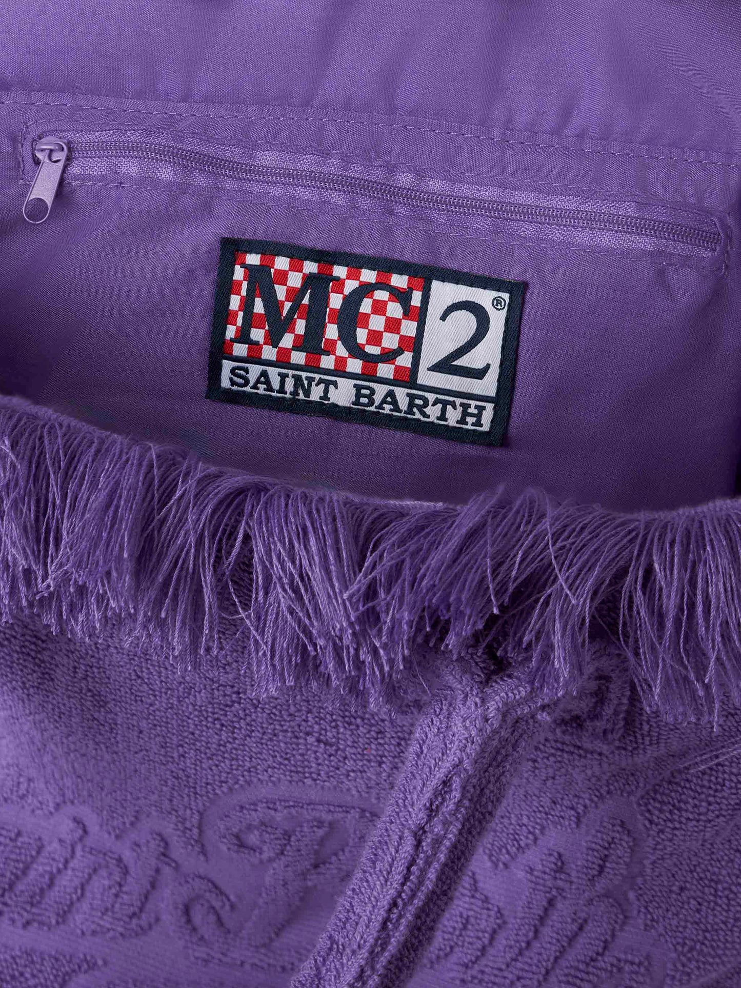 Colette purple terry soft handbag - MC2 Saint Barth