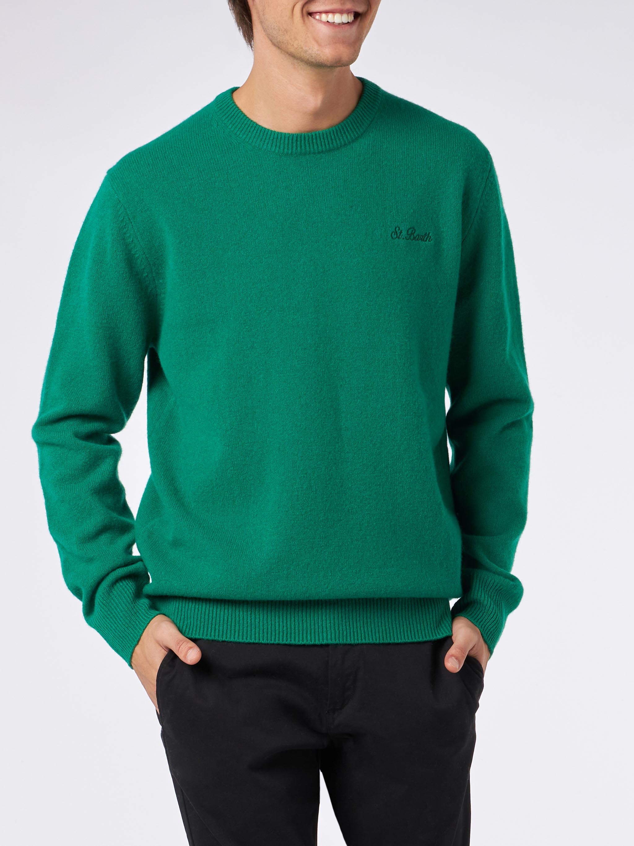 Green sweater clearance guy