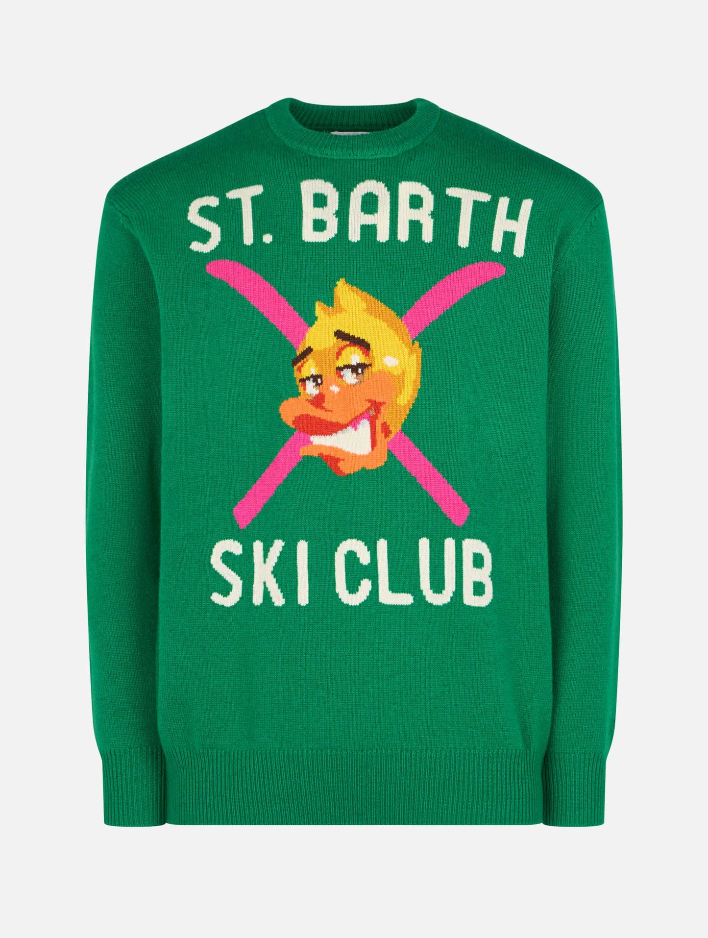 Man crewneck sweater with Crypto Ducky jacquard | CRYPTO PUPPETS SPECIAL EDITION - MC2 Saint Barth