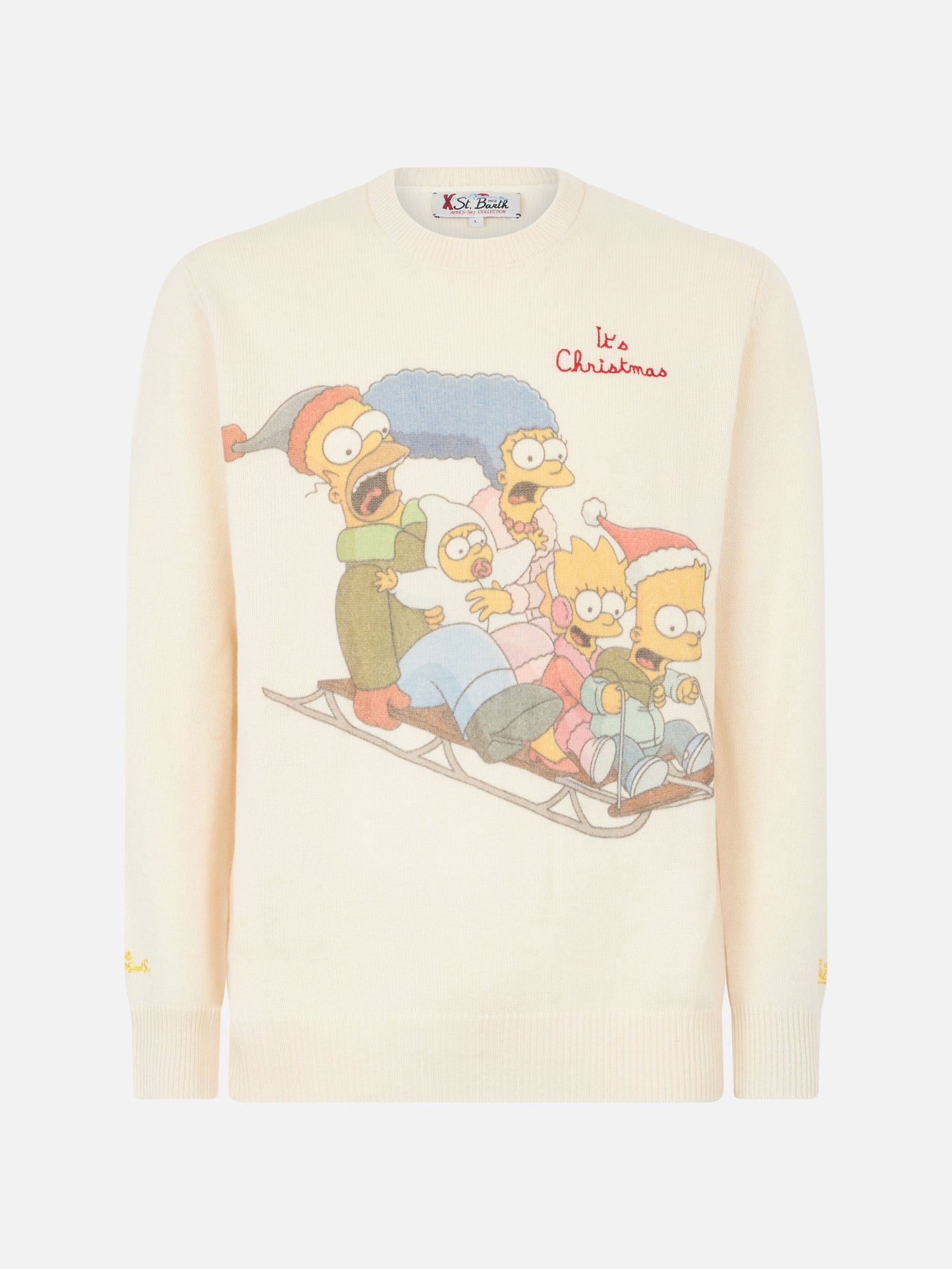 Man crewneck sweater with The Simpson family jacquard | THE SIMPSONS SPECIAL EDITION - MC2 Saint Barth