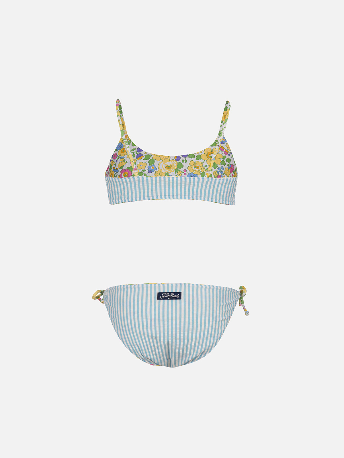 Girl double face bralette bikini Jaiden with Betsy print | MADE WITH LIBERTY FABRIC - MC2 Saint Barth