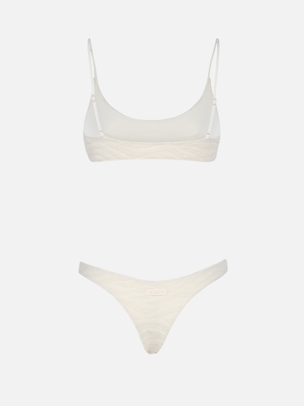 Bikini da donna a bralette in spugna zebrata Judy Naomi