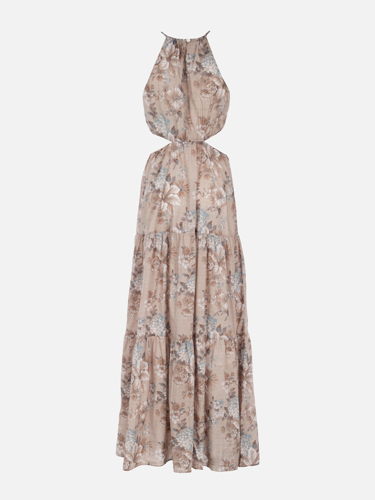 woman cut out long dress Kaby with flower print - MC2 Saint Barth