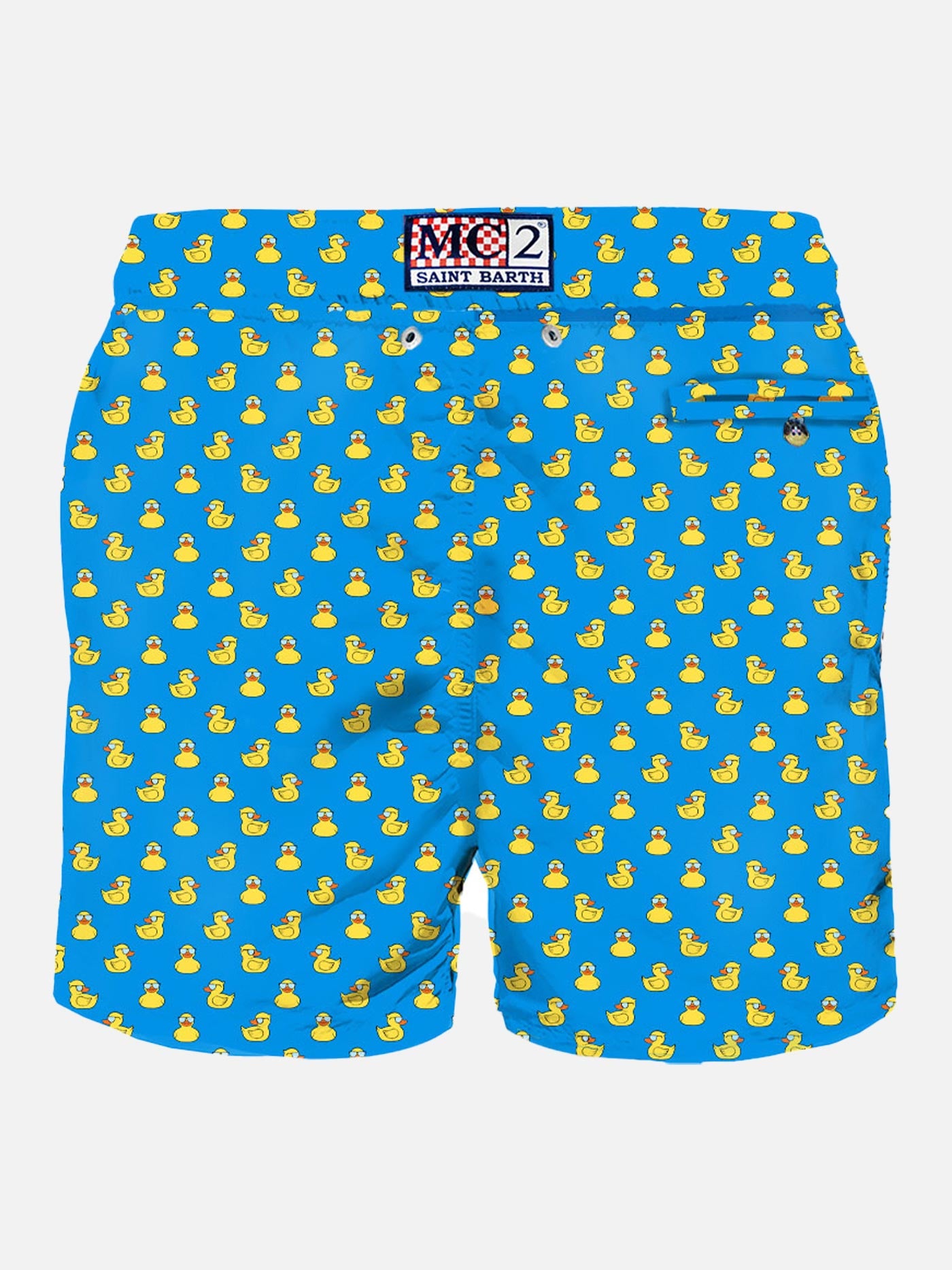 Man light fabric swim shorts with ducky print - MC2 Saint Barth