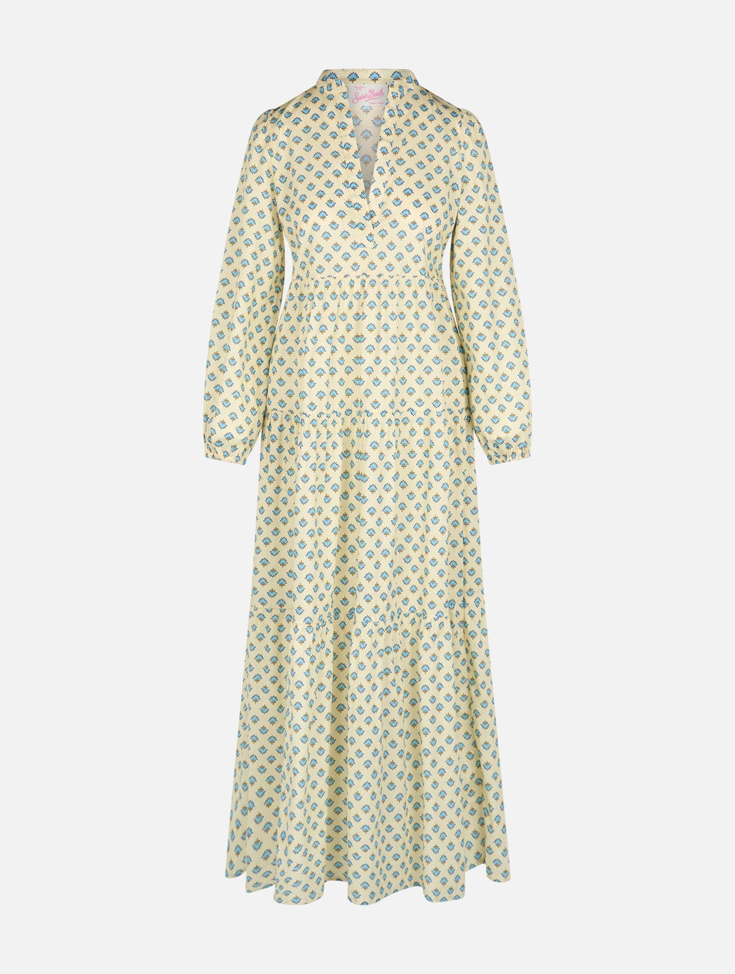 Woman cotton voile maxi dress Nadja - MC2 Saint Barth