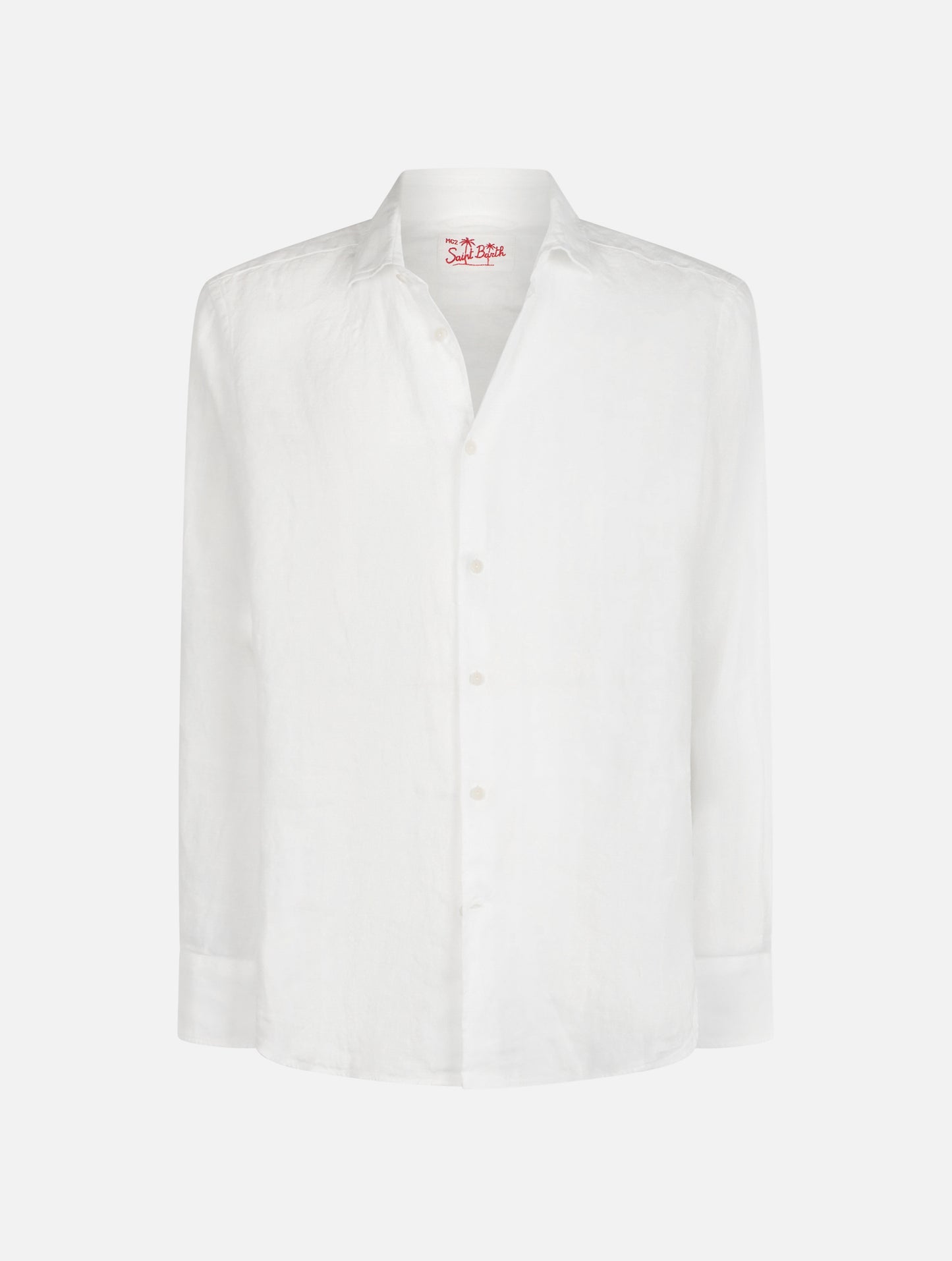 Man white linen shirt Pamplona - MC2 Saint Barth