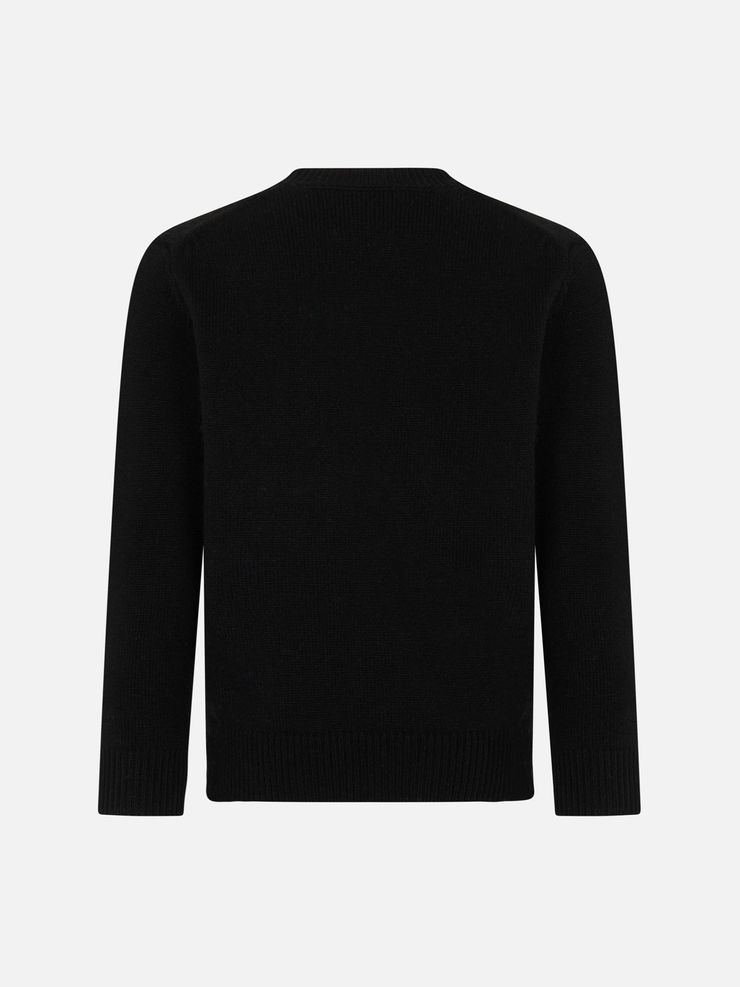 Girl crewneck black sweater with Splendida Splendente rhinestones print | NIKI DJ SPECIAL EDITION - MC2 Saint Barth