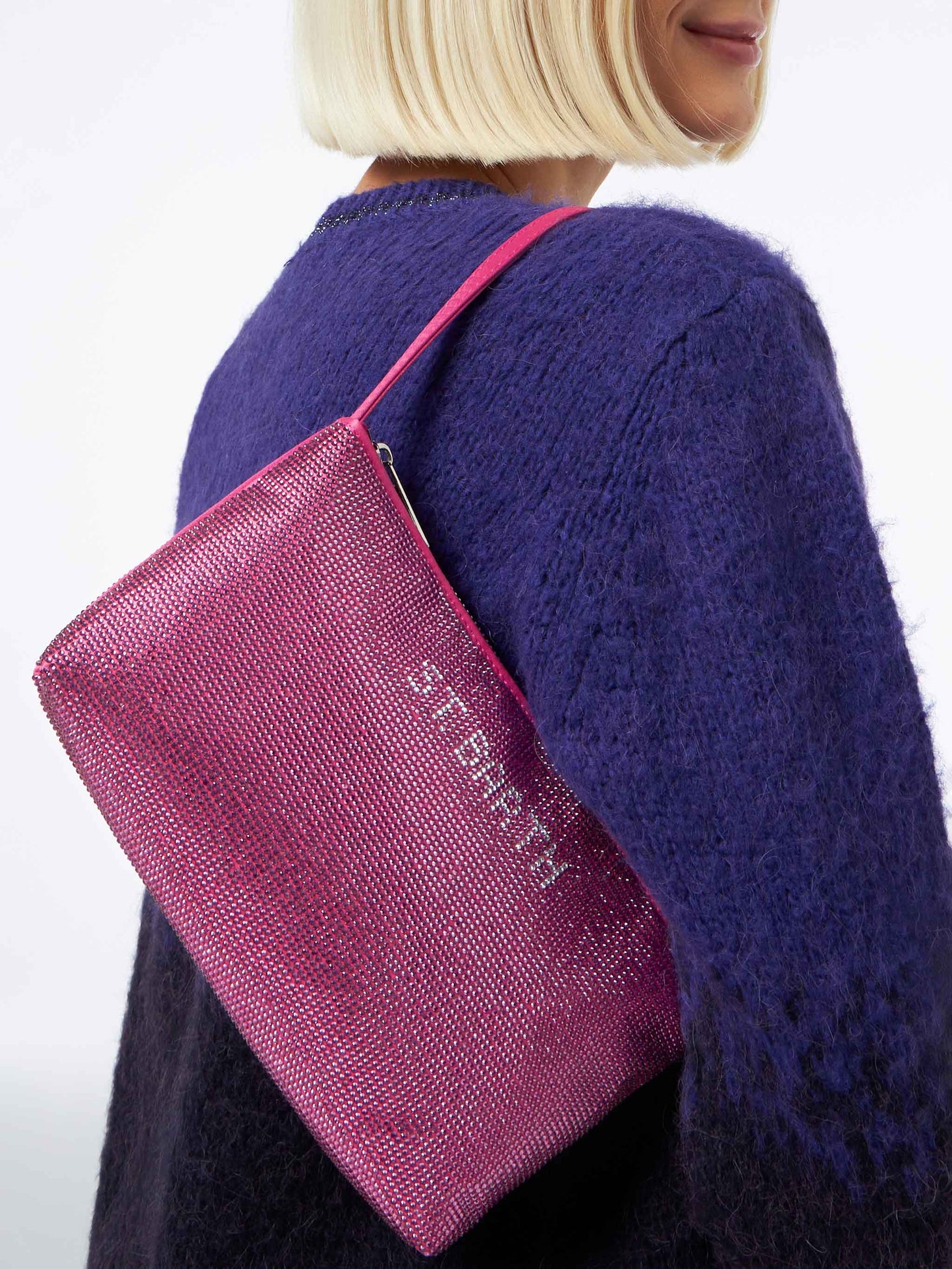 Mini bag with fuchsia rhinestones - MC2 Saint Barth