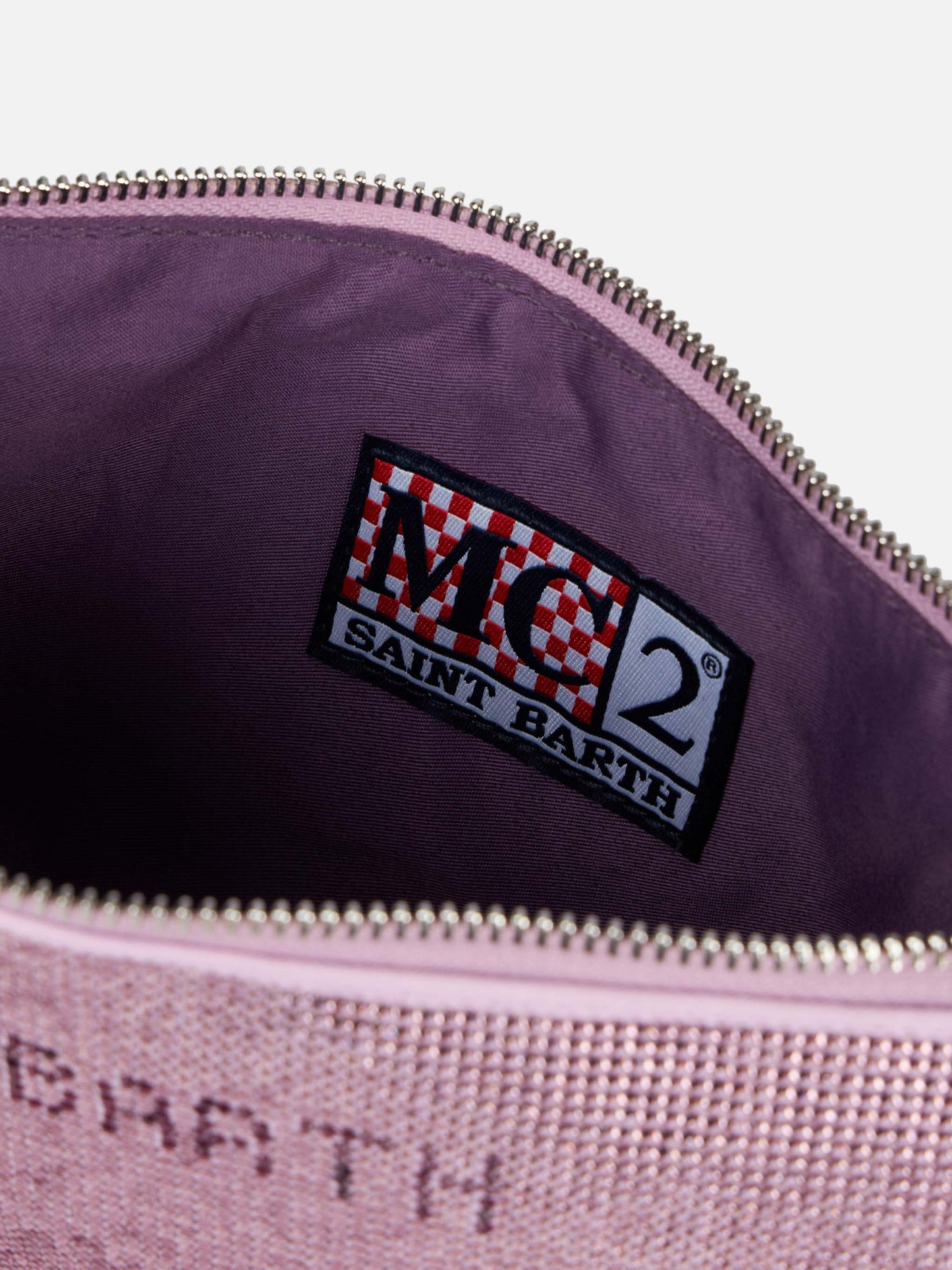 Mini bag with lilac rhinestones - MC2 Saint Barth