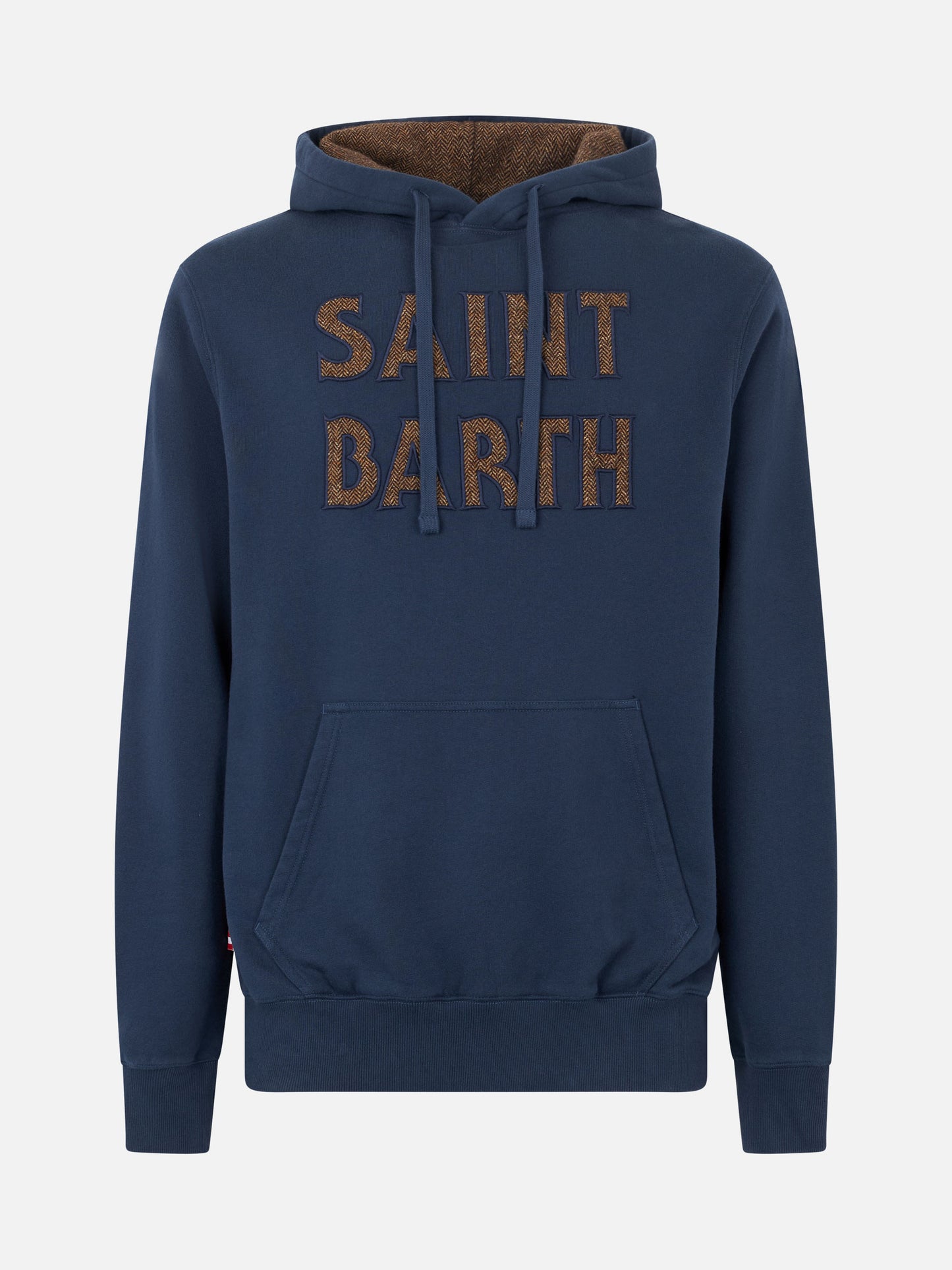 Man blue hoodie with Saint Barth patch - MC2 Saint Barth