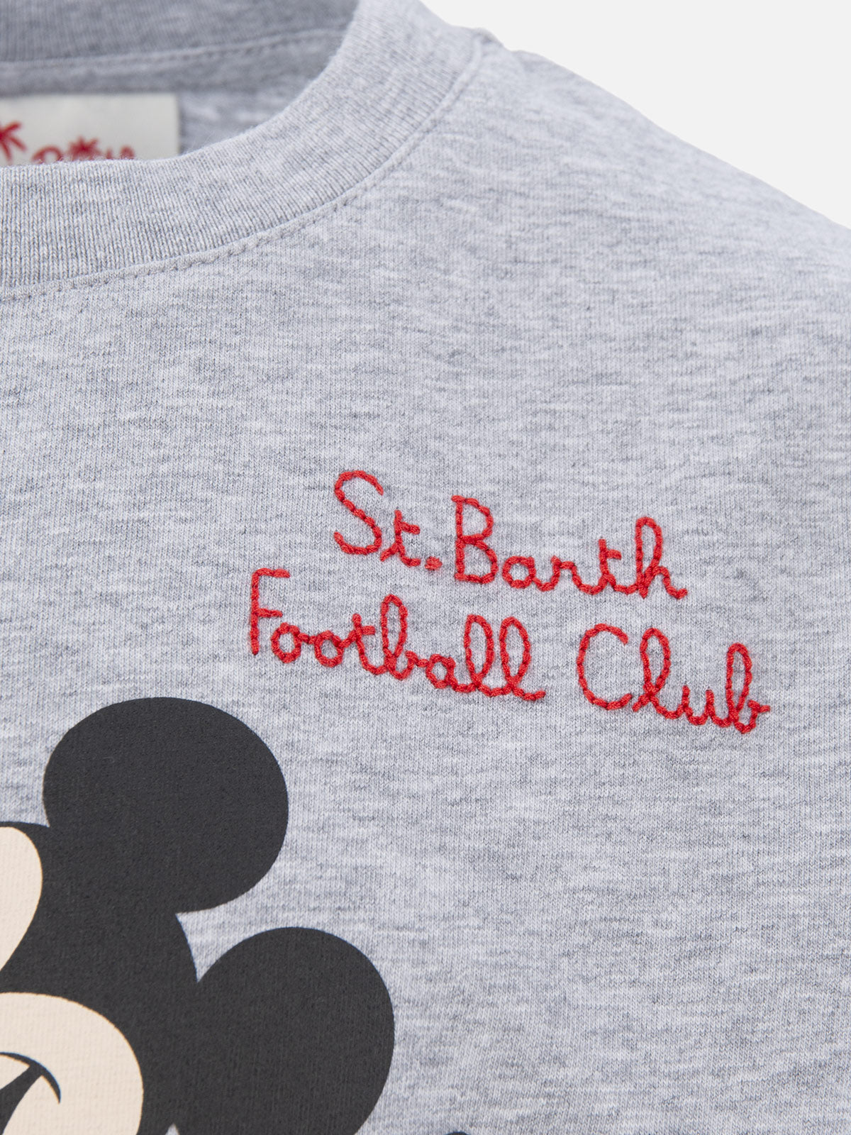 Boy cotton t-shirt with Mickey Mouse print and embroidery | DISNEY SPECIAL EDITION - MC2 Saint Barth