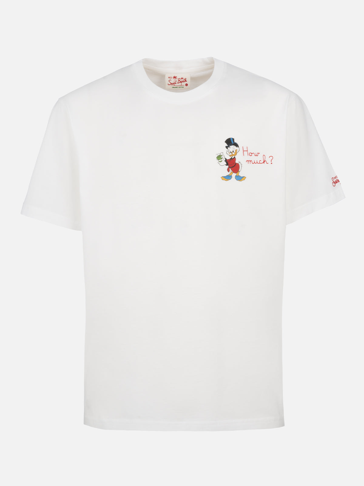 Man cotton t-shirt with Scrooge print and embroidery | ©DISNEY SPECIAL EDITION - MC2 Saint Barth