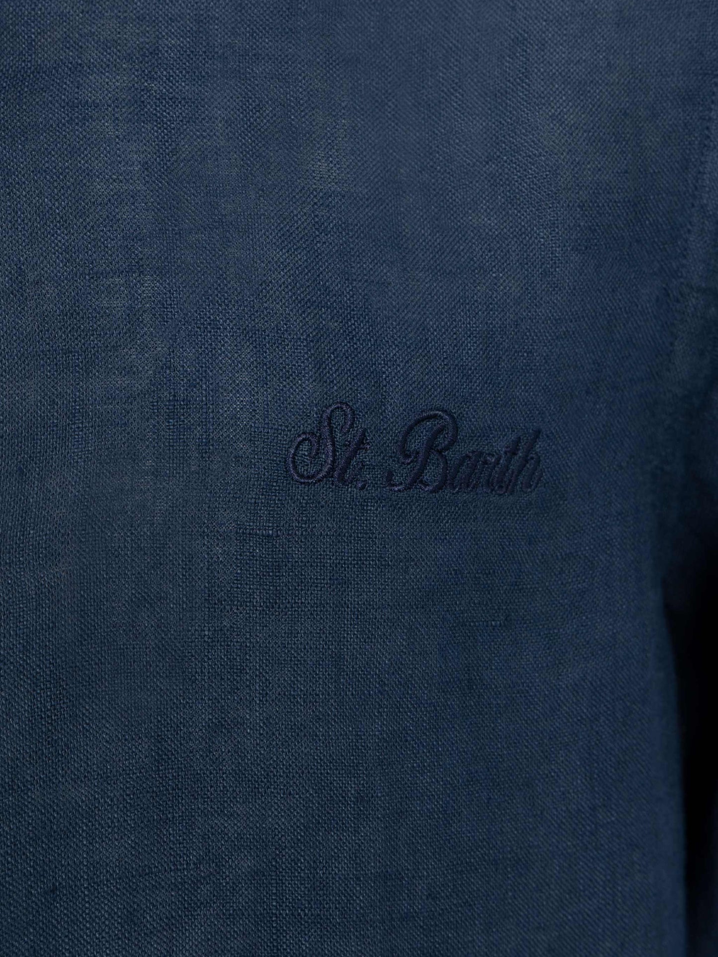 Agnes navy blue linen shirt - MC2 Saint Barth