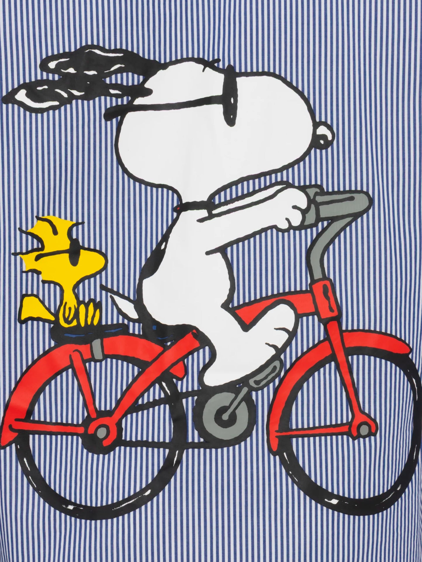 Agnes navy blue cotton shirt with Snoopy print | SNOOPY PEANUTS® SPECIAL EDITION - MC2 Saint Barth