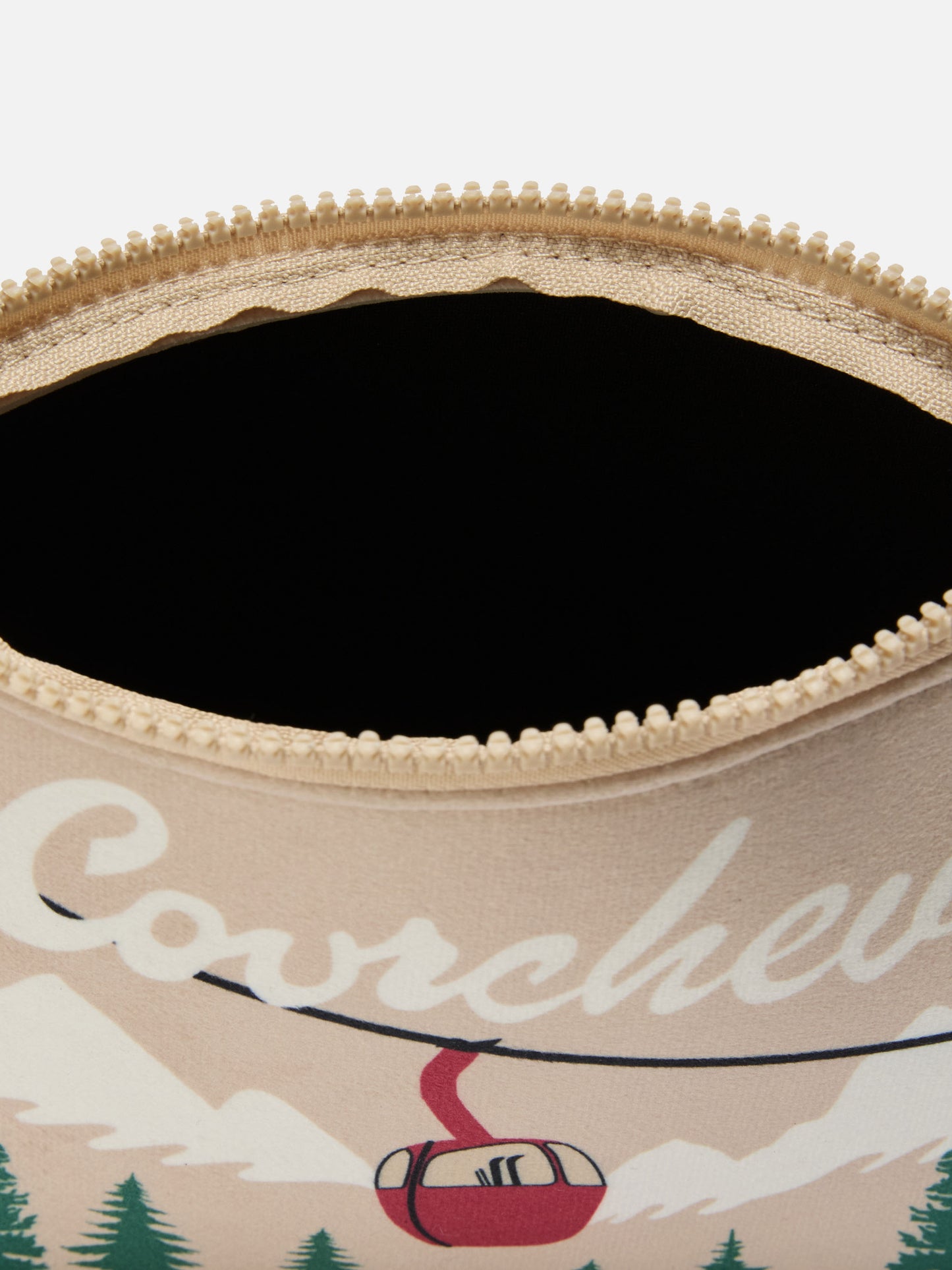 Aline Pouch in wool-effect fabric with Courchevel print