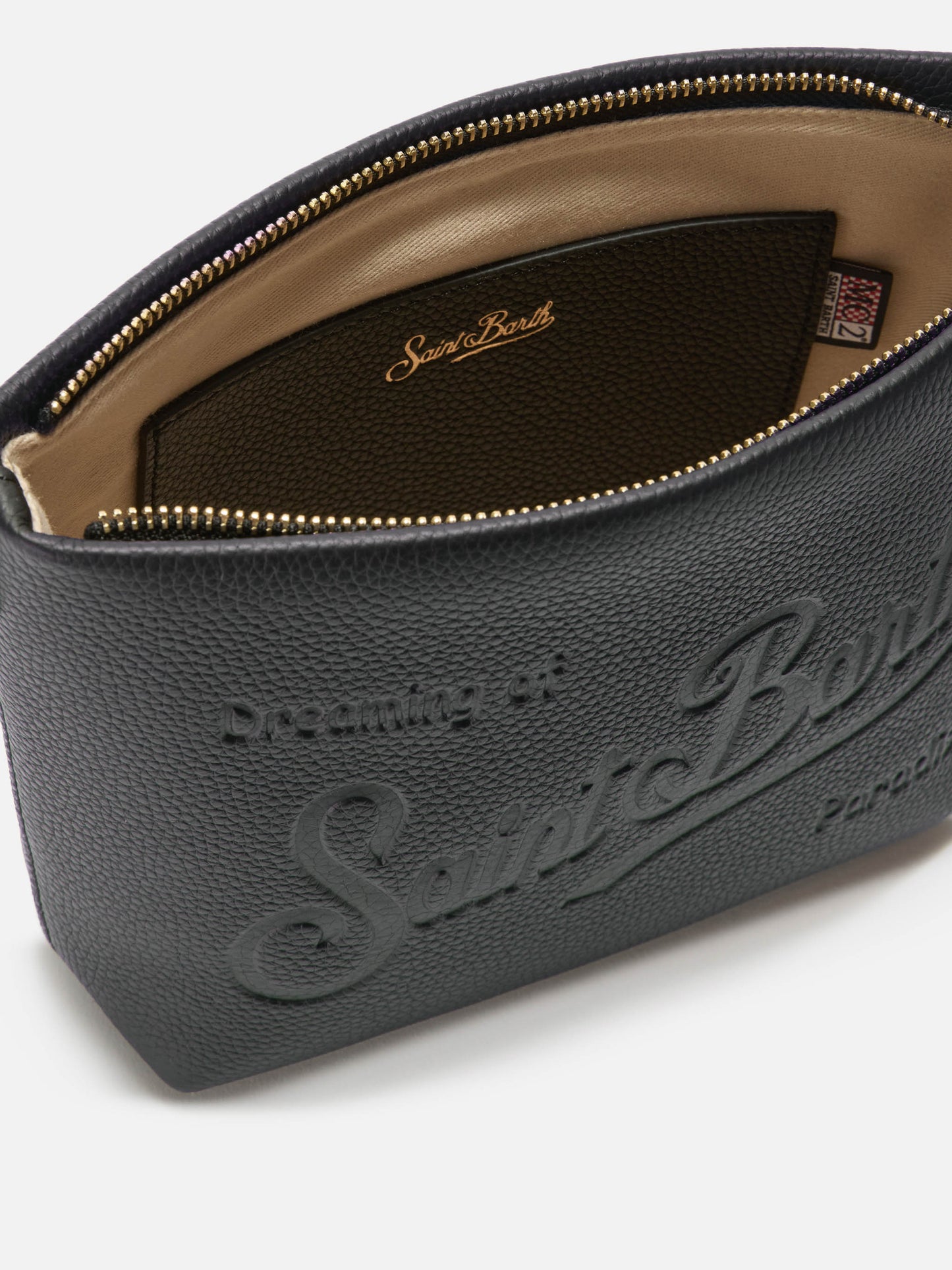 Aline Shoulder Bag in hammered black leather