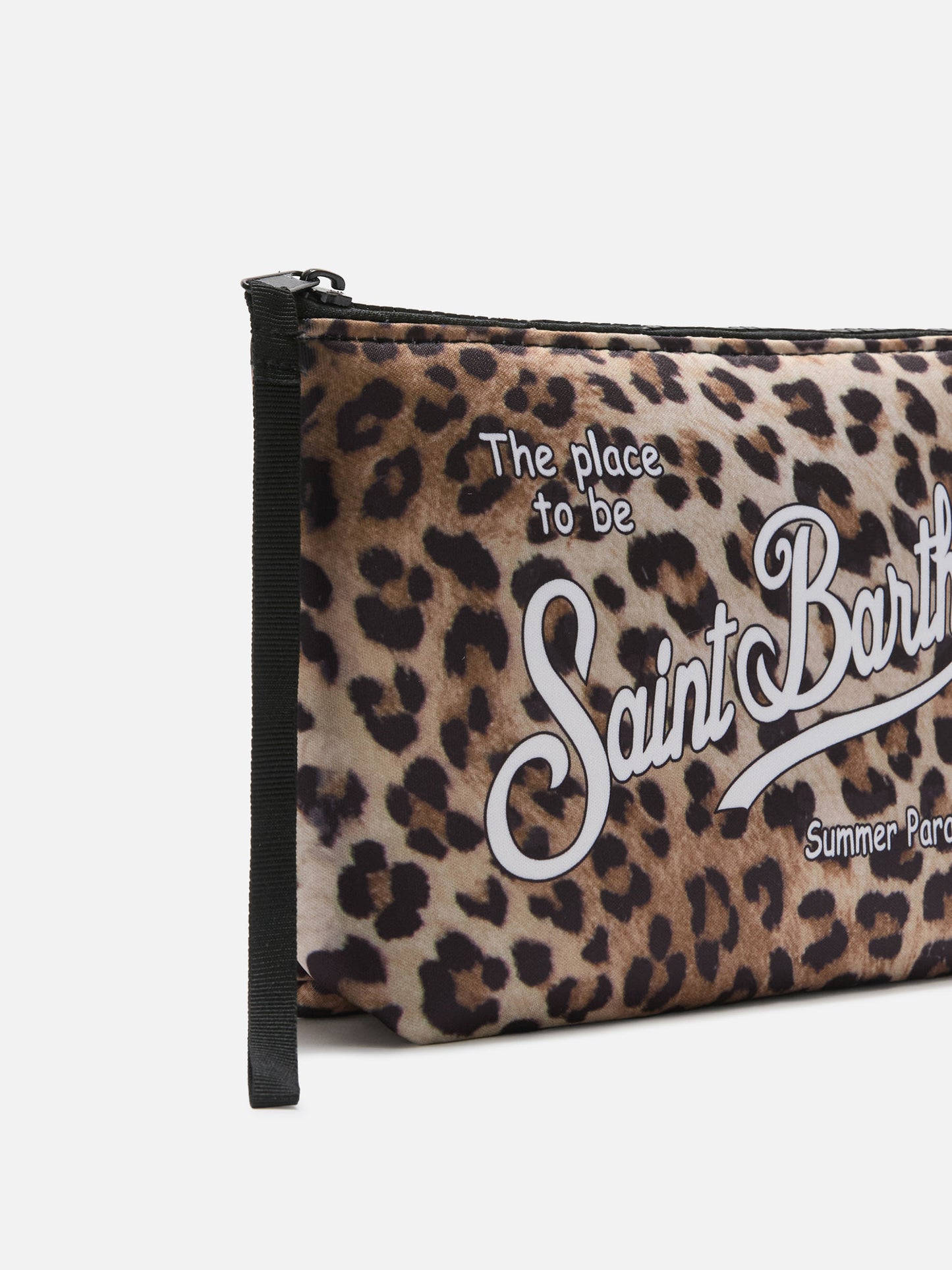 Aline scuba pouch with leopard print