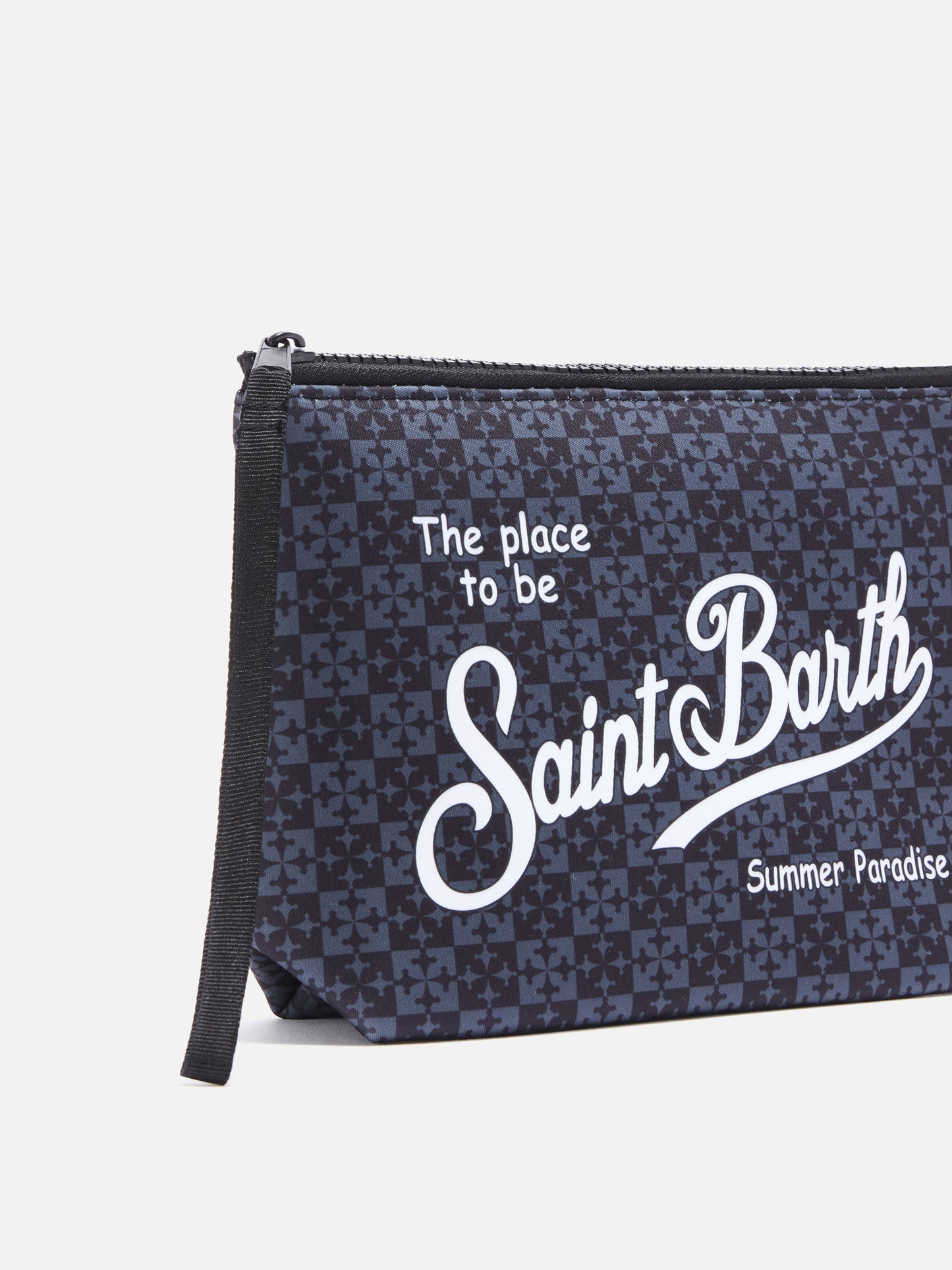 Pochette Aline in scuba nera con stampa Pisa SC Logo | PISA SC SPECIAL EDITION