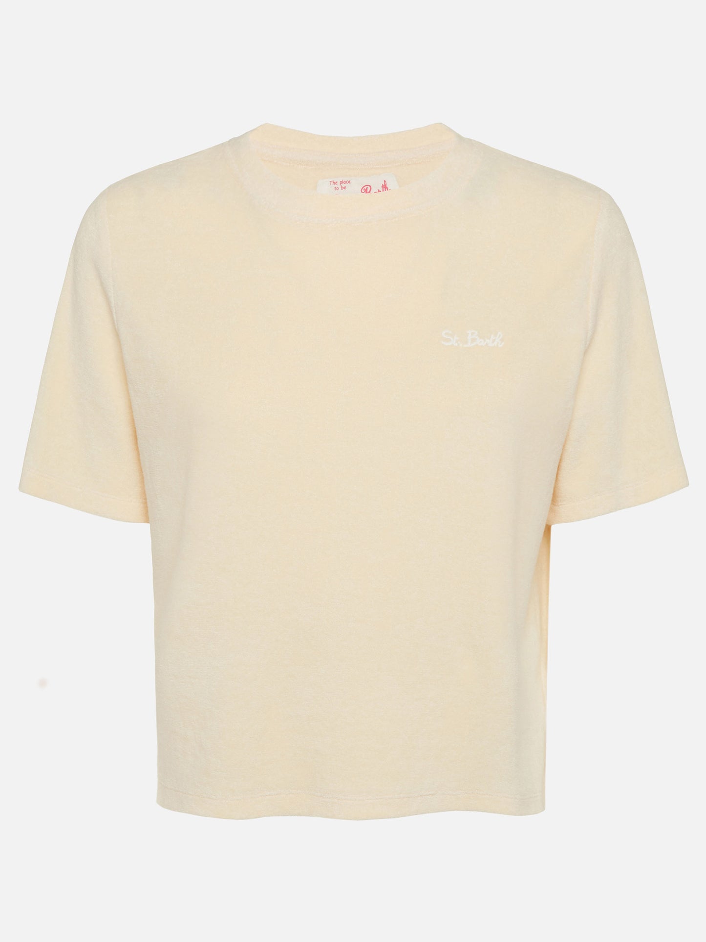Beige terry cotton t-shirt Aleja - MC2 Saint Barth