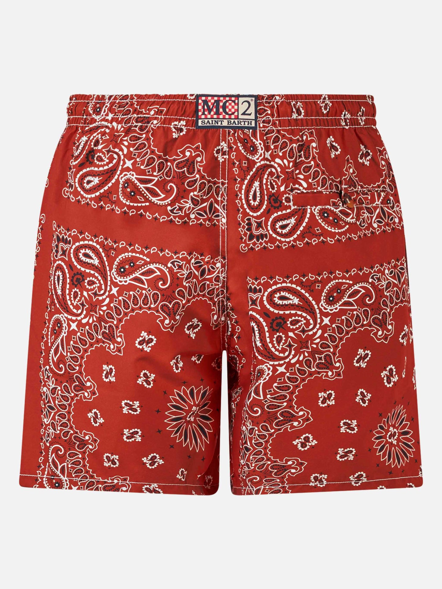 Man swim shorts with bandanna print - MC2 Saint Barth