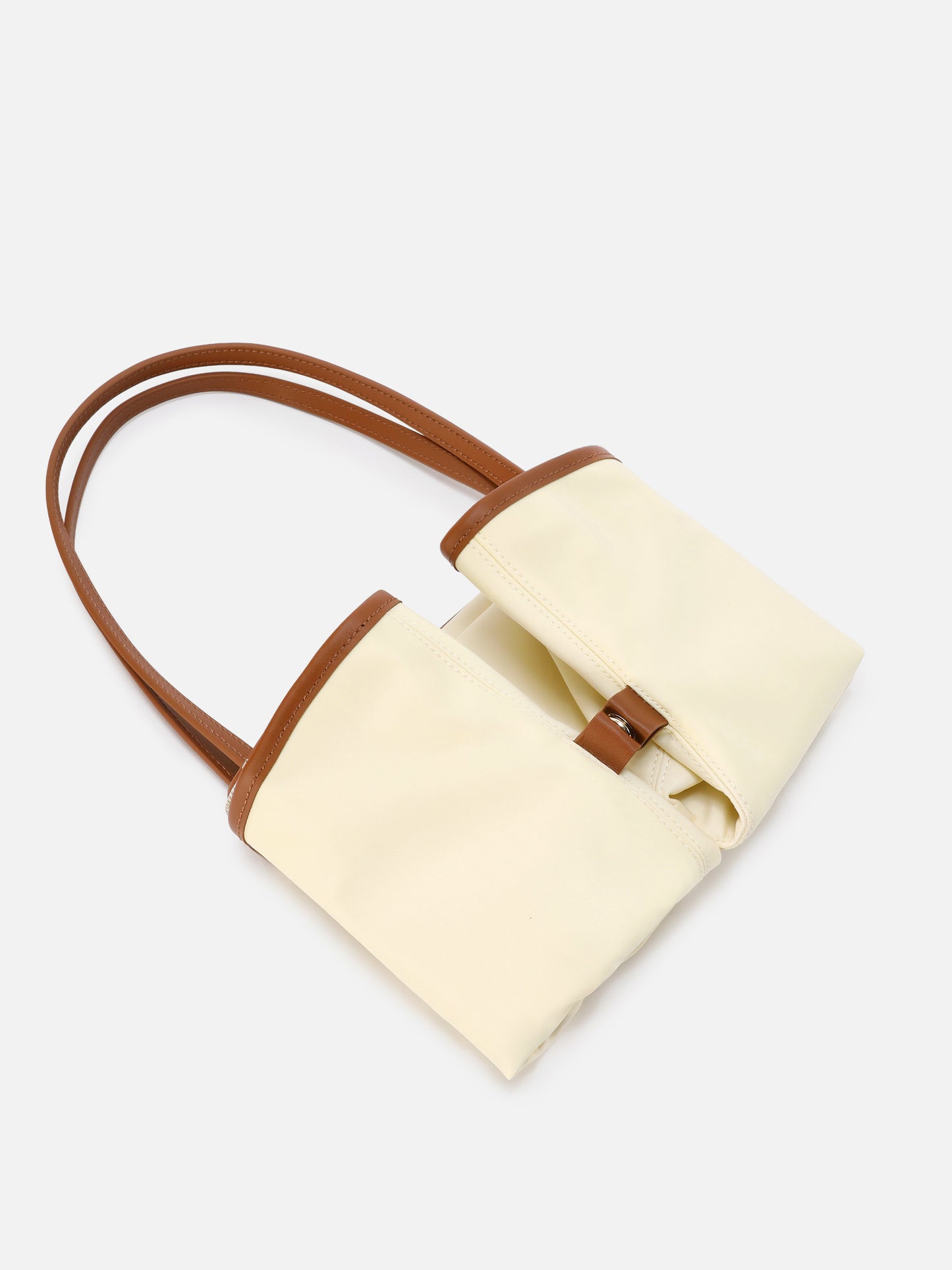 Borsa City regular bianca in nylon