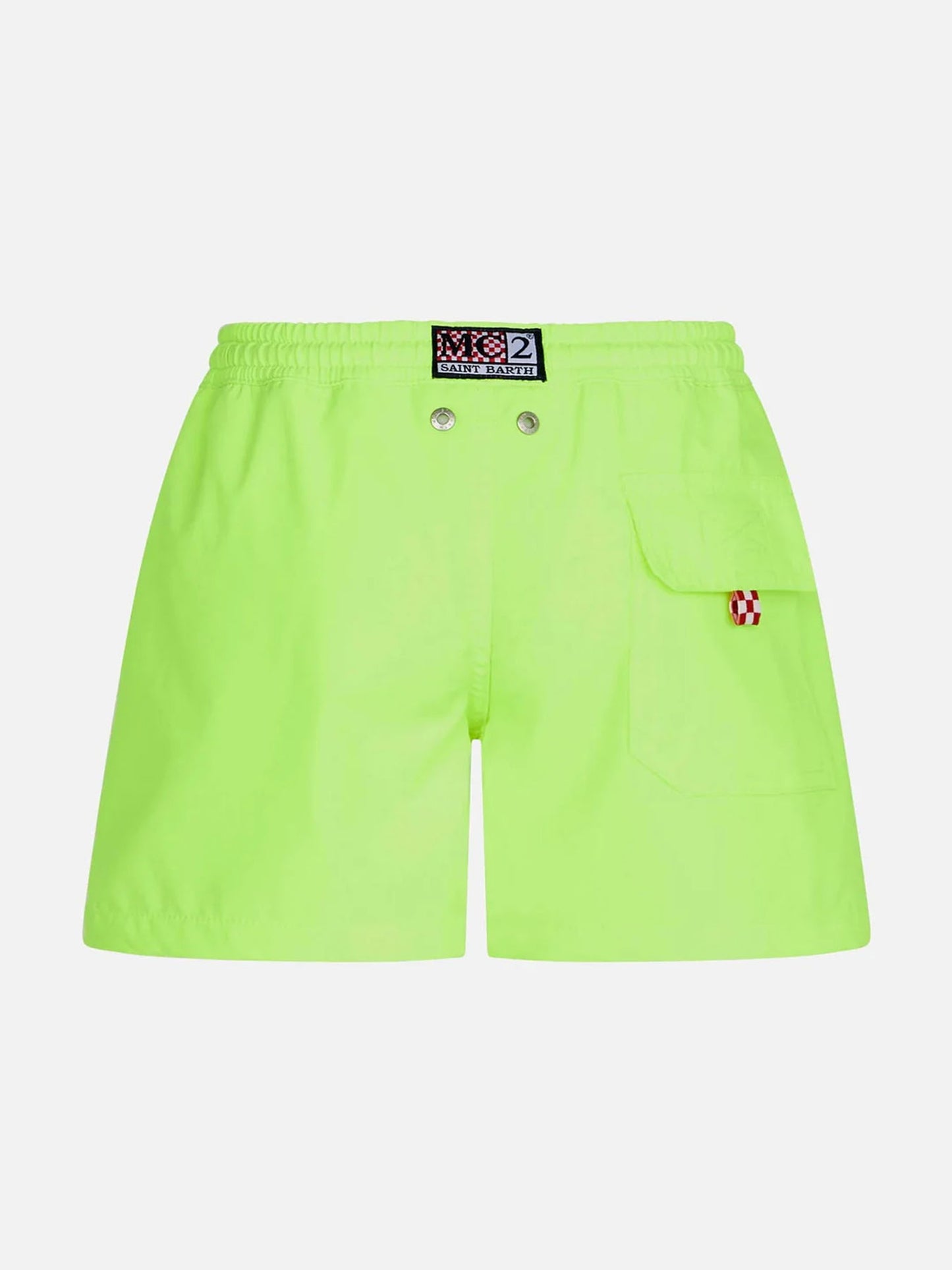 Boy comfort fluo yellow swim shorts - MC2 Saint Barth