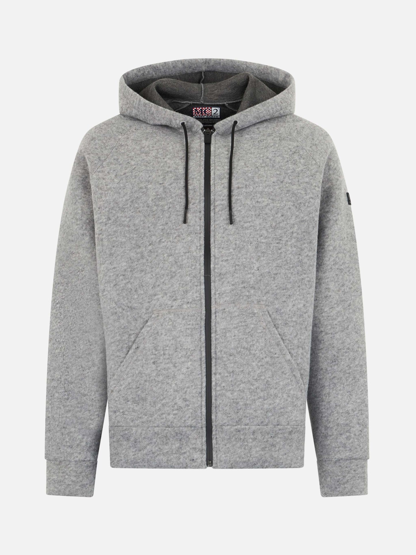 Man mélange grey technc fabric sweatshirt Carrel - MC2 Saint Barth