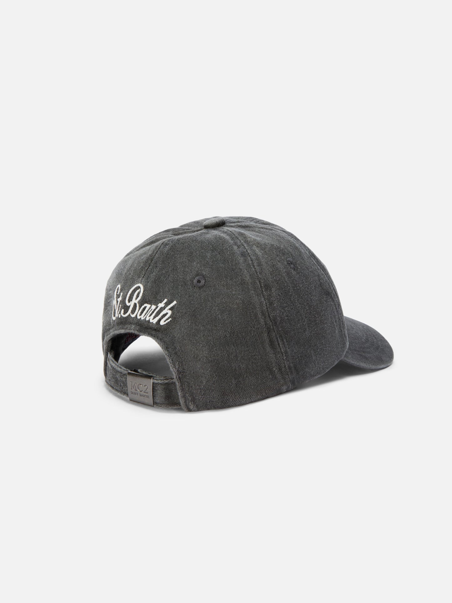 Davis Baseballkappe aus Denim mit der Stickerei „Mein Leben ist kompliziert“.