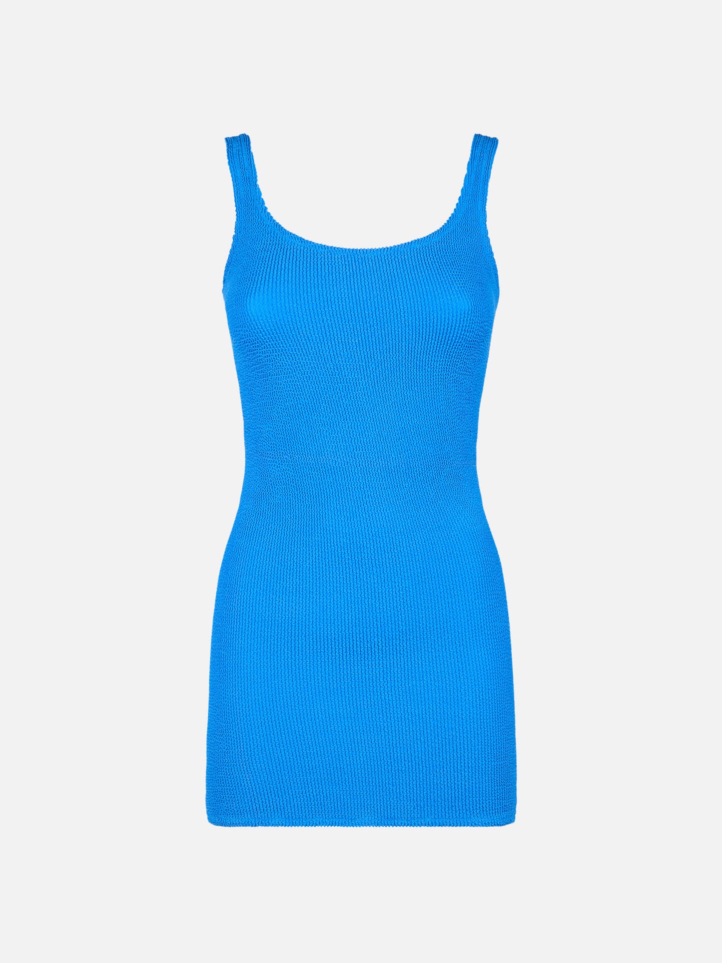 Woman tank bluette crinkle dress - MC2 Saint Barth