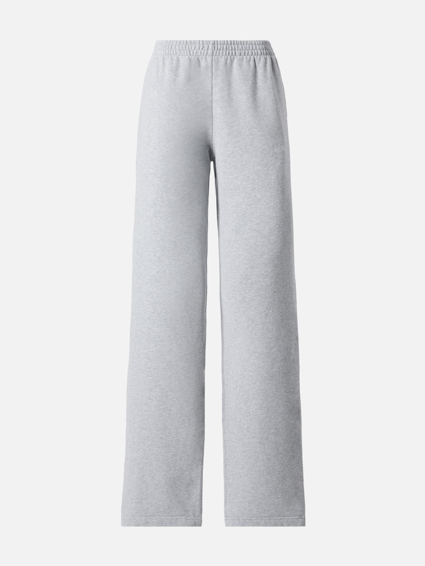 Deena straight-hem joggers in grey melange
