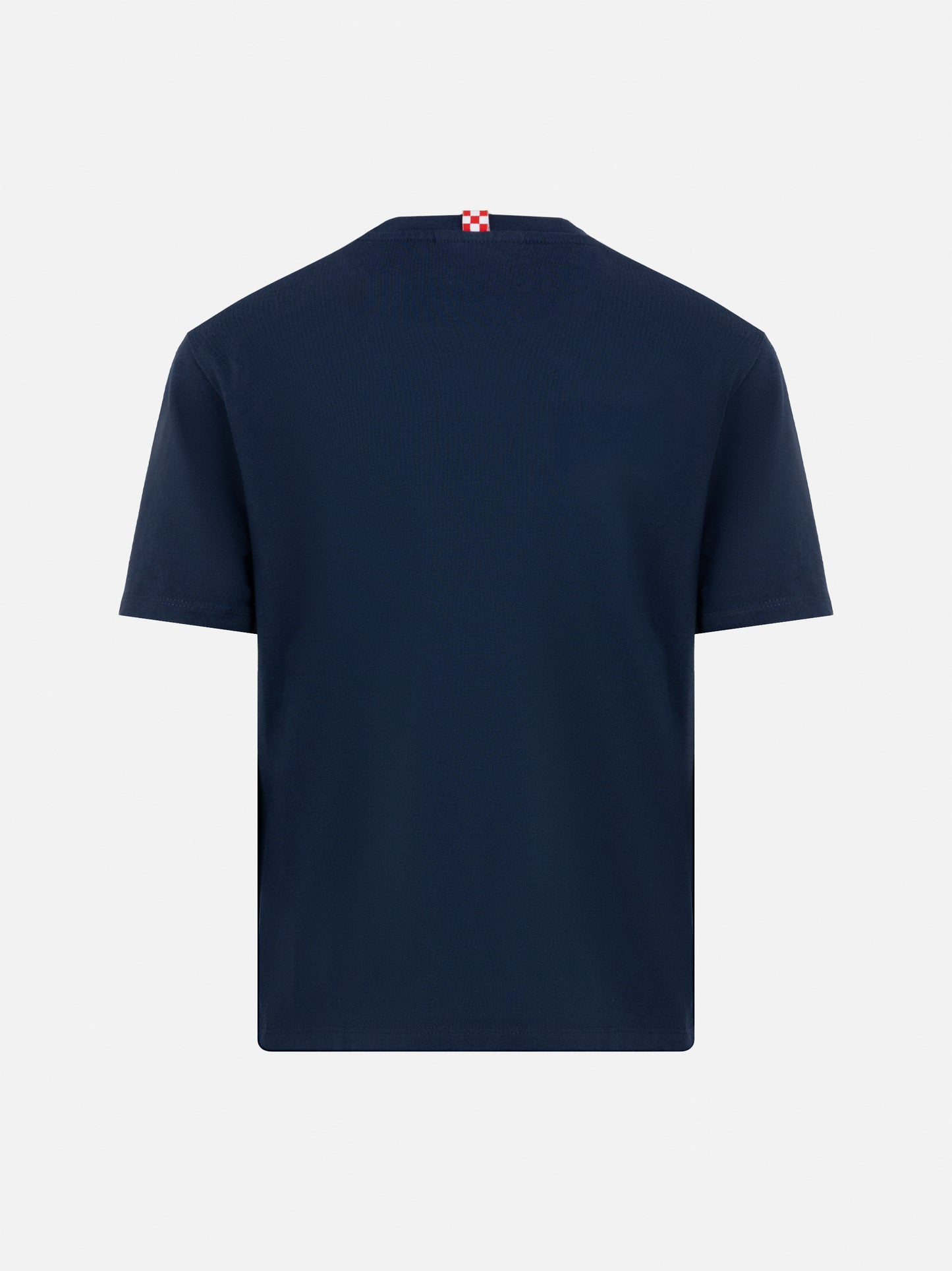 Navy blue cotton jersey t-shirt Dover with St. Barth embroidery - MC2 Saint Barth