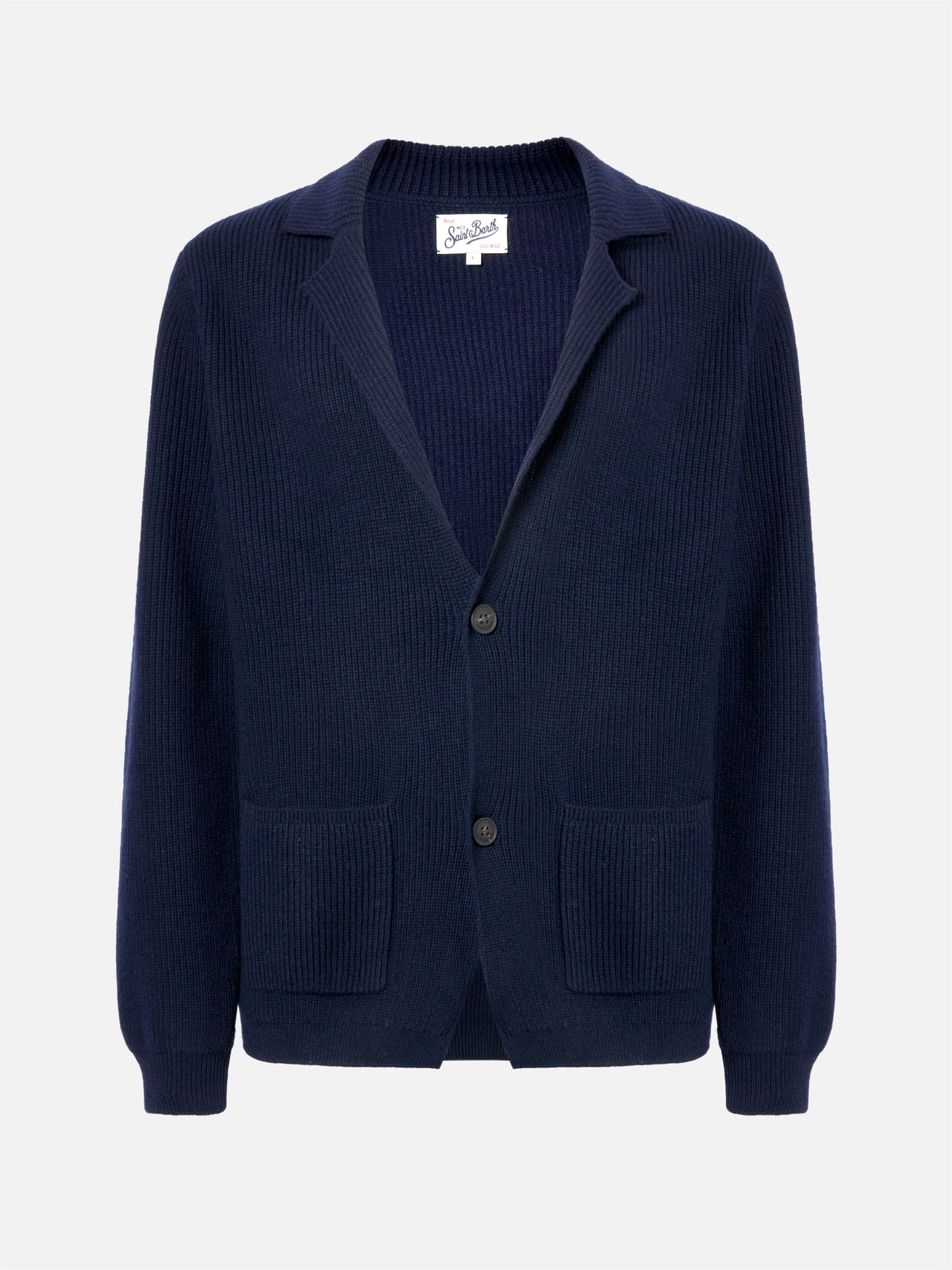 Navy blue pure-wool blazer Eaton