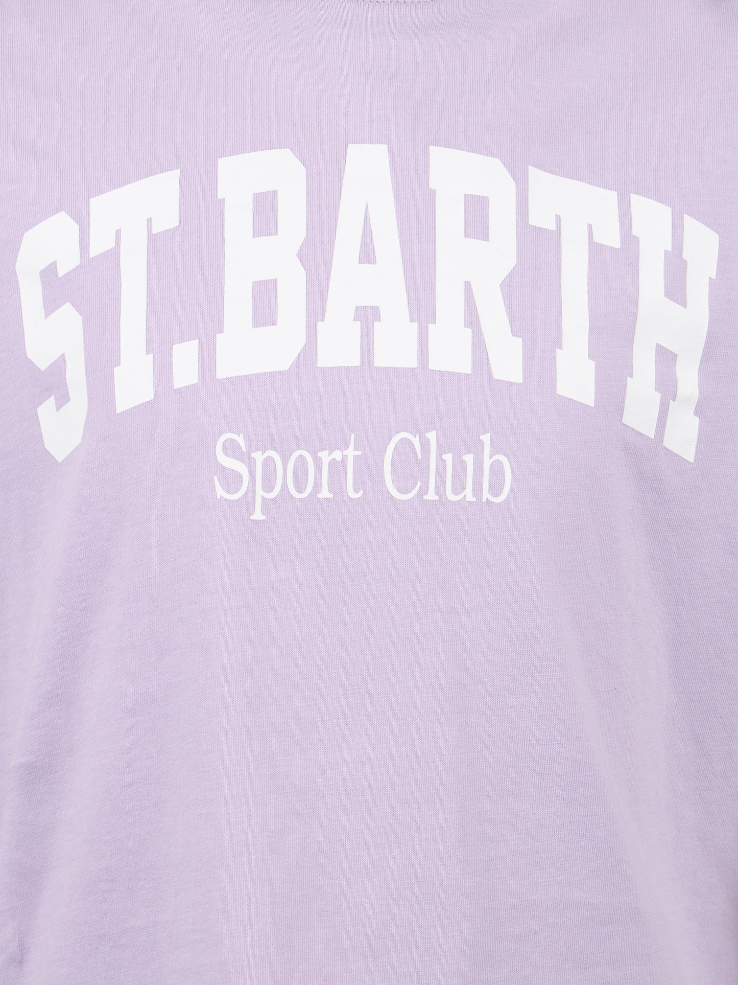 Girl cotton jersey crewneck t-shirt Elly with St. Barth print - MC2 Saint Barth