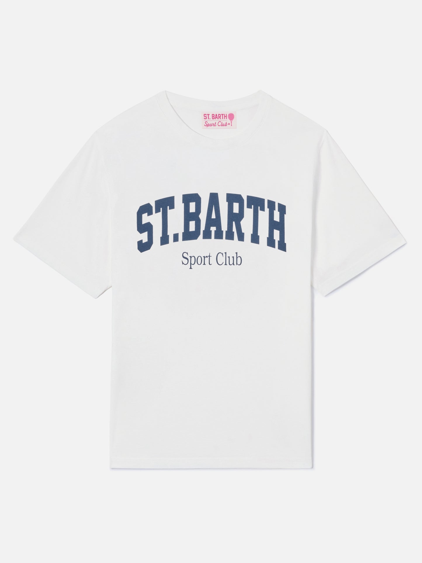 T-shirt Emilie bianca con stampa Sport Club
