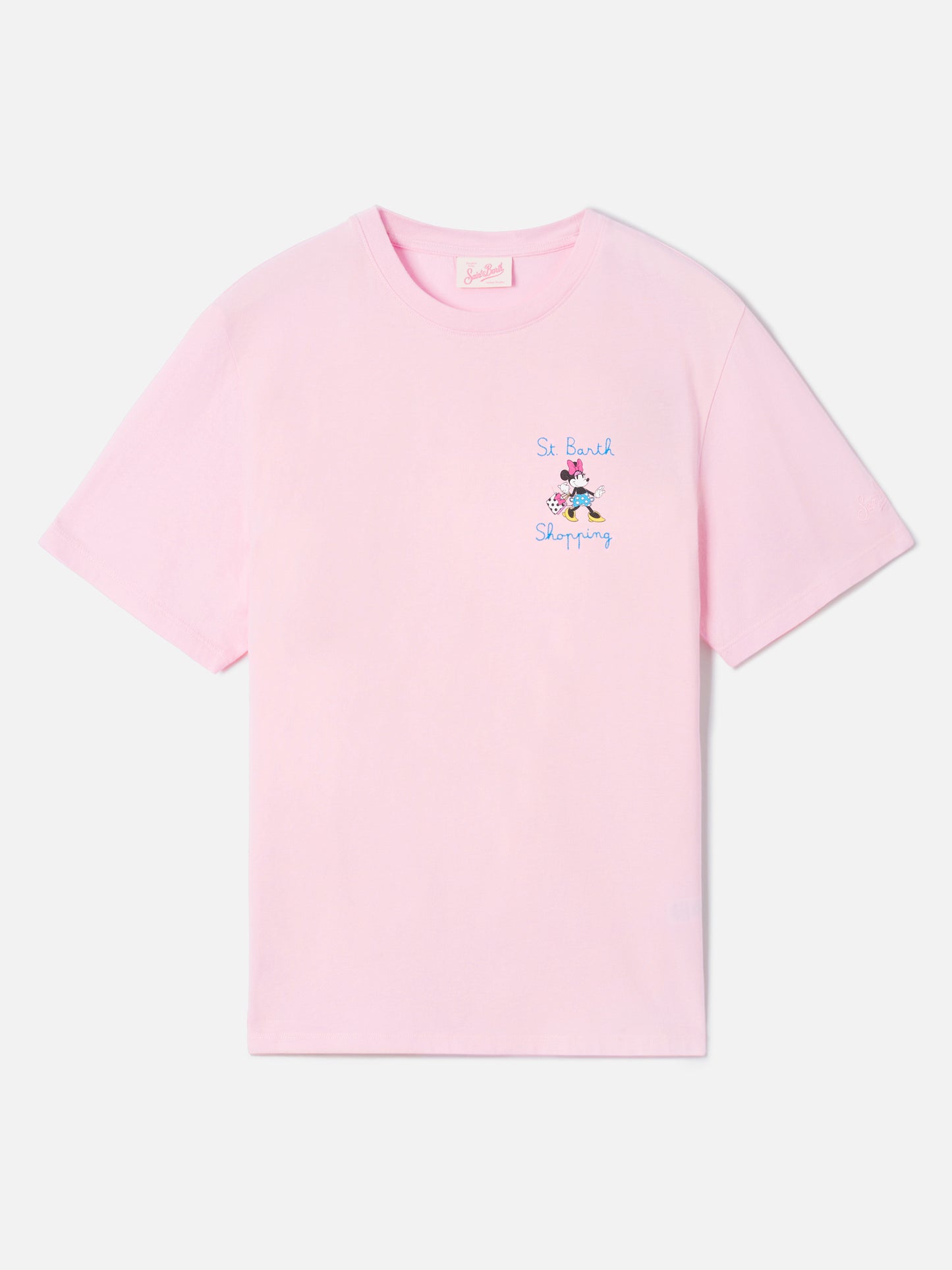 T-shirt Emilie rosa con stampa Minnie e ricamo St. Barth Shopping | Special edition