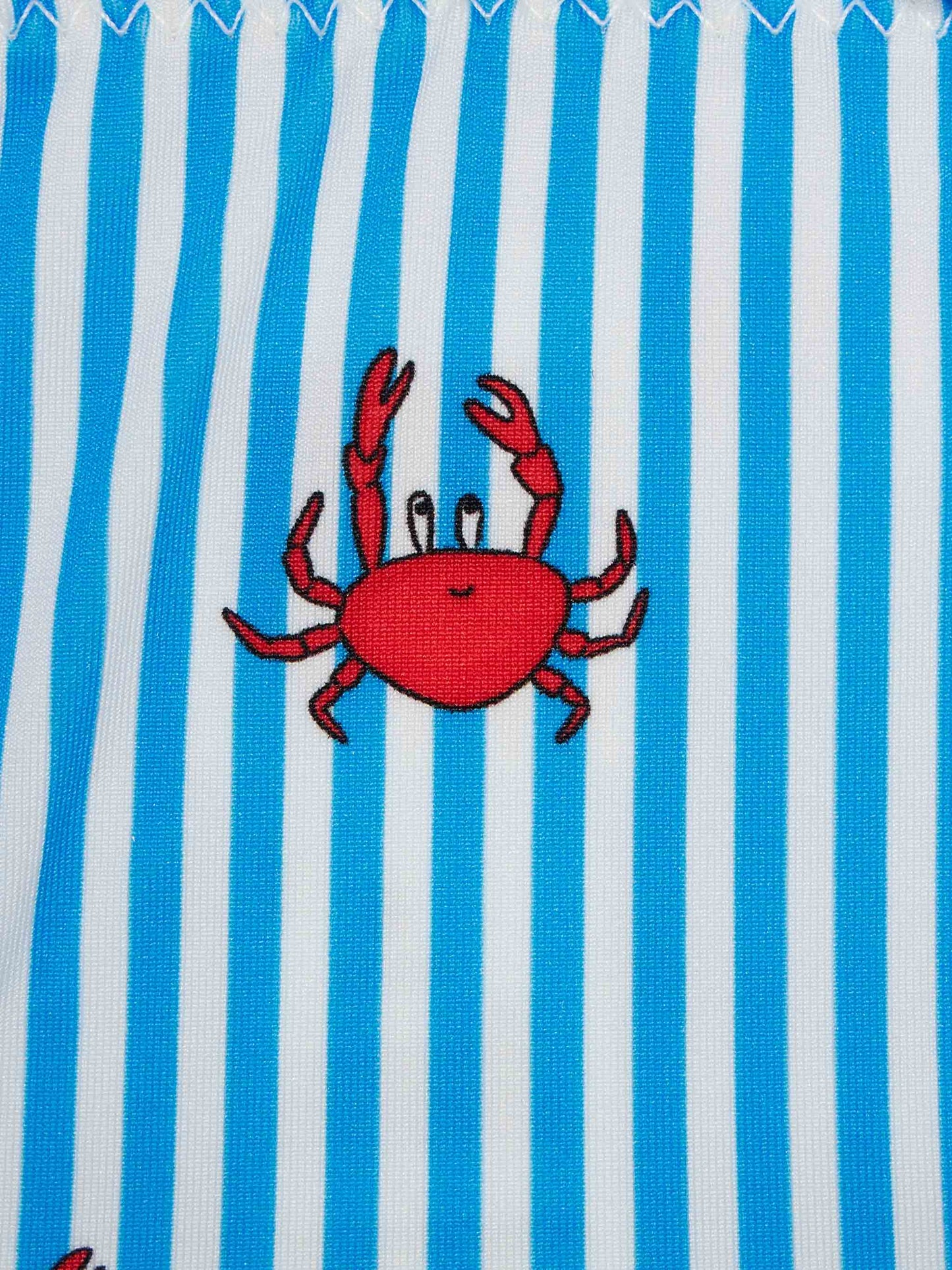 Girl classic bandeau bikini Emy with crab print - MC2 Saint Barth