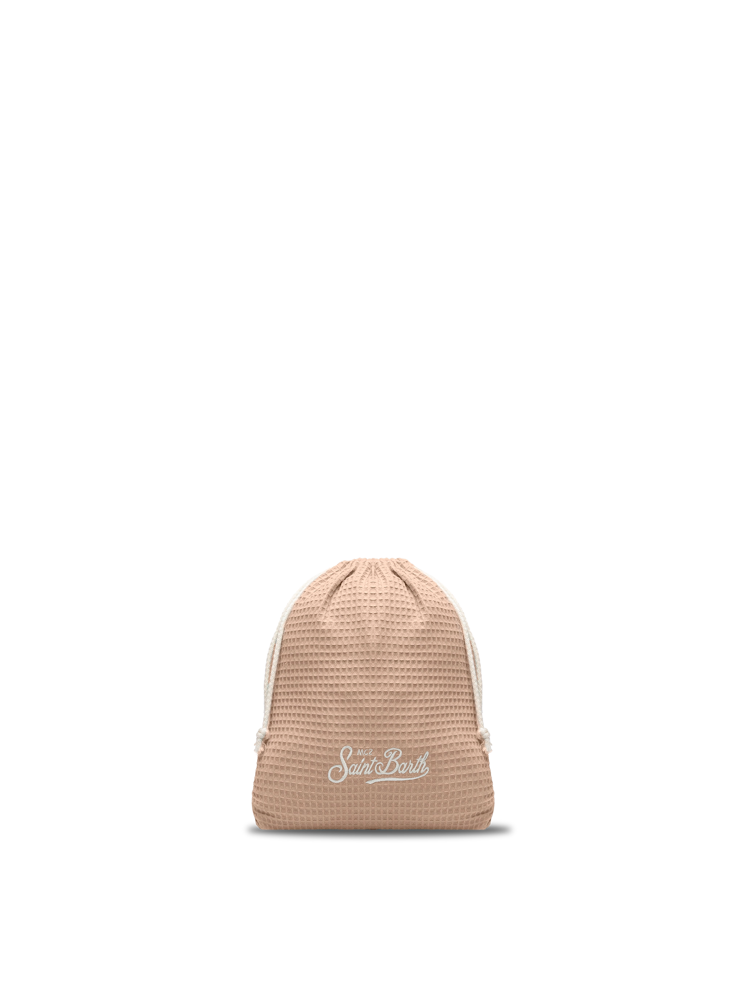 Beige honeycomb cotton FoutaSac beach towel - MC2 Saint Barth