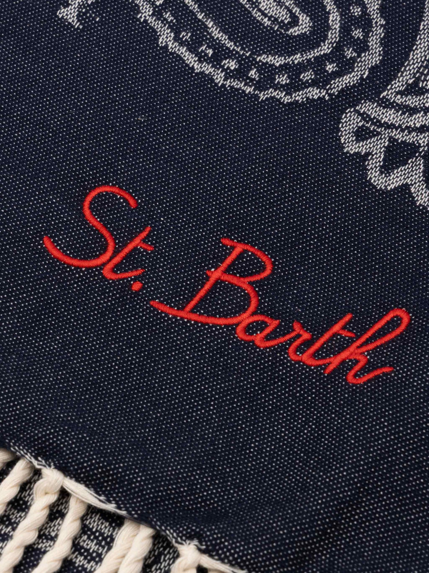 Foutas cotton beach towel with bandanna jacquard - MC2 Saint Barth