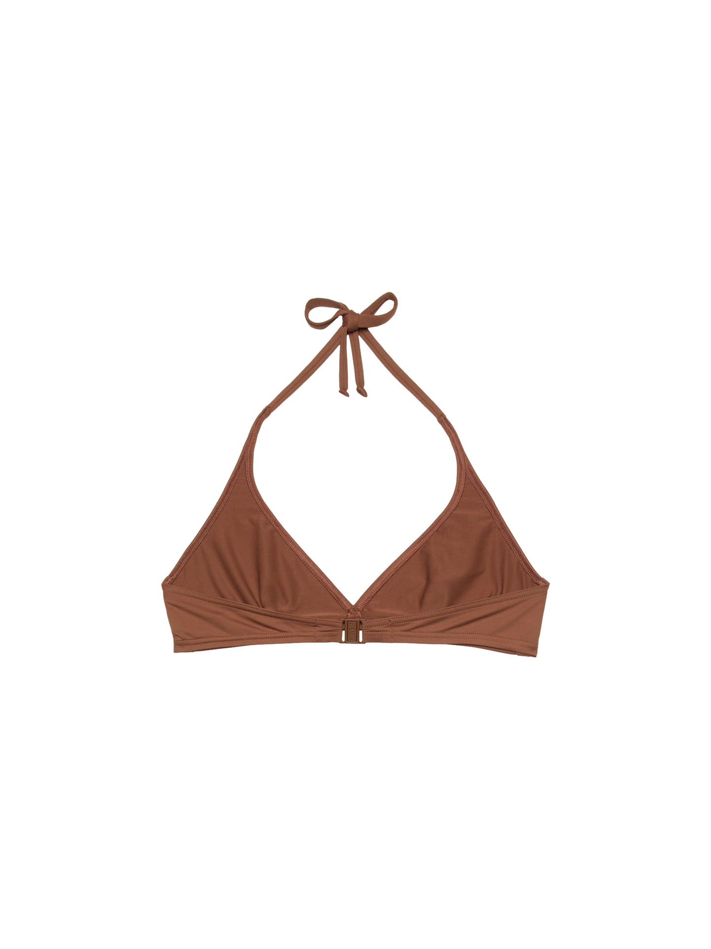 Gaia brown triangle bralette top - MC2 Saint Barth