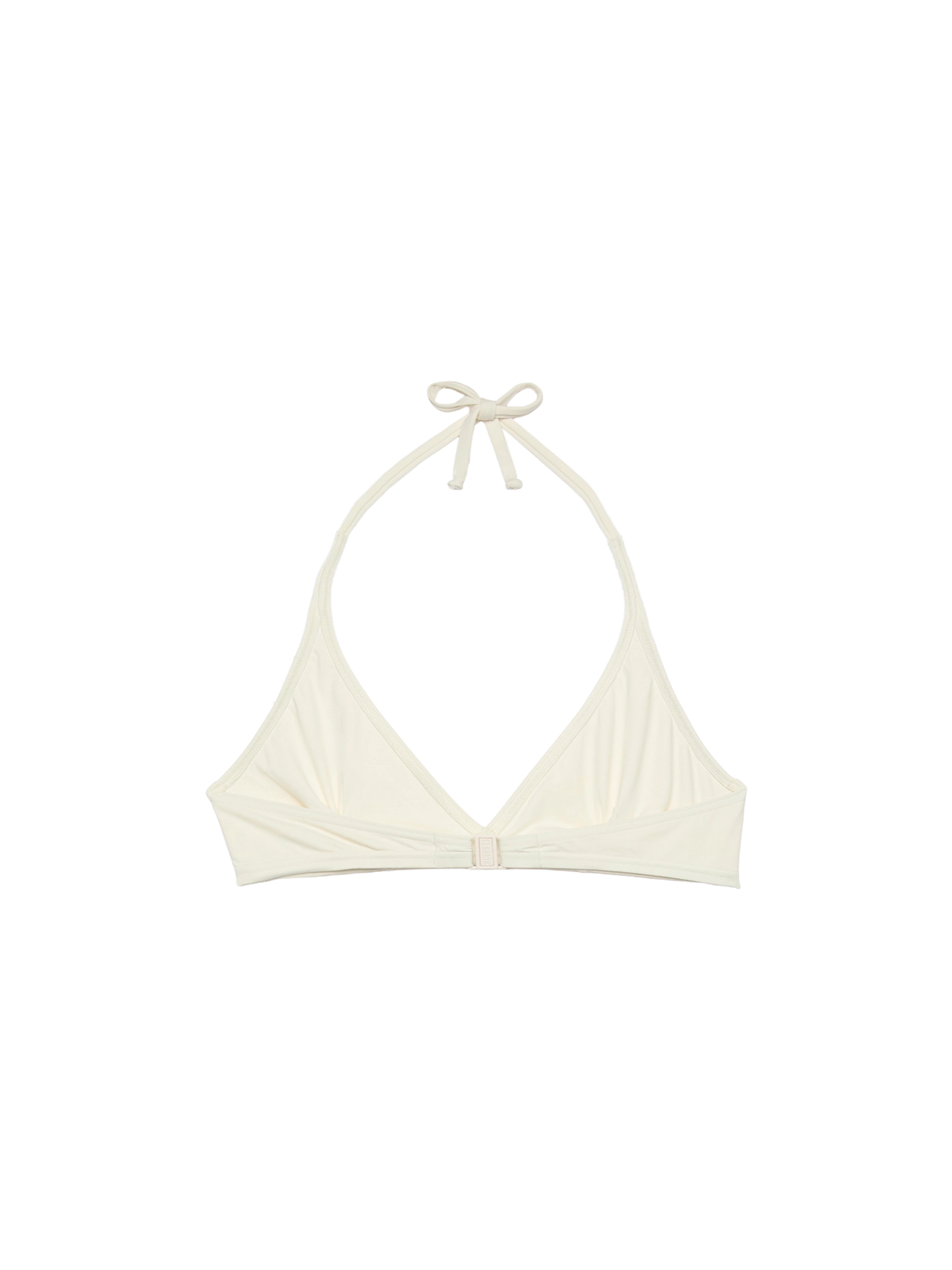 Gaia cream triangle bralette top - MC2 Saint Barth