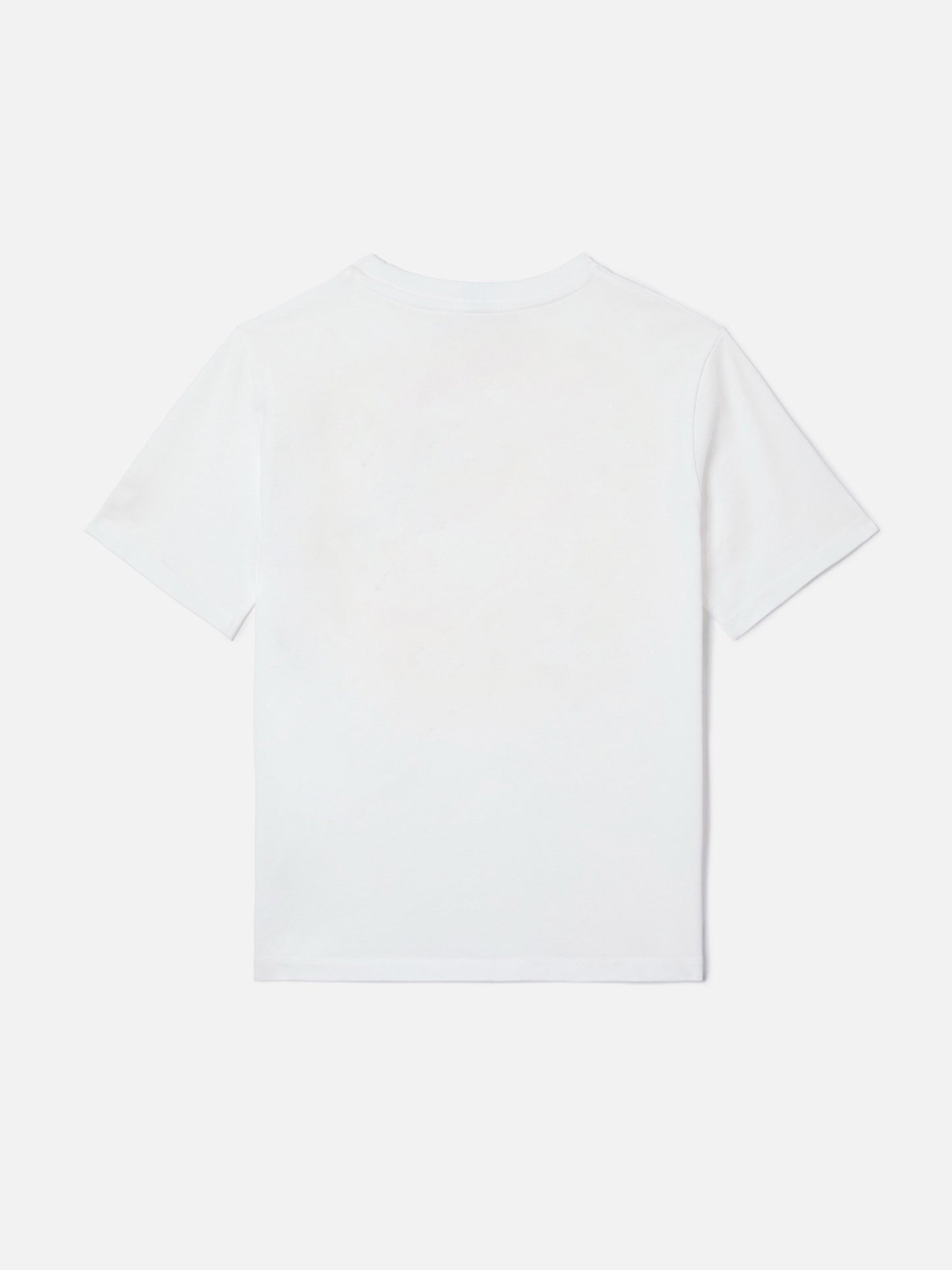 T-shirt Gary Jr in tessuto effetto spugna bianco con logo ricamato