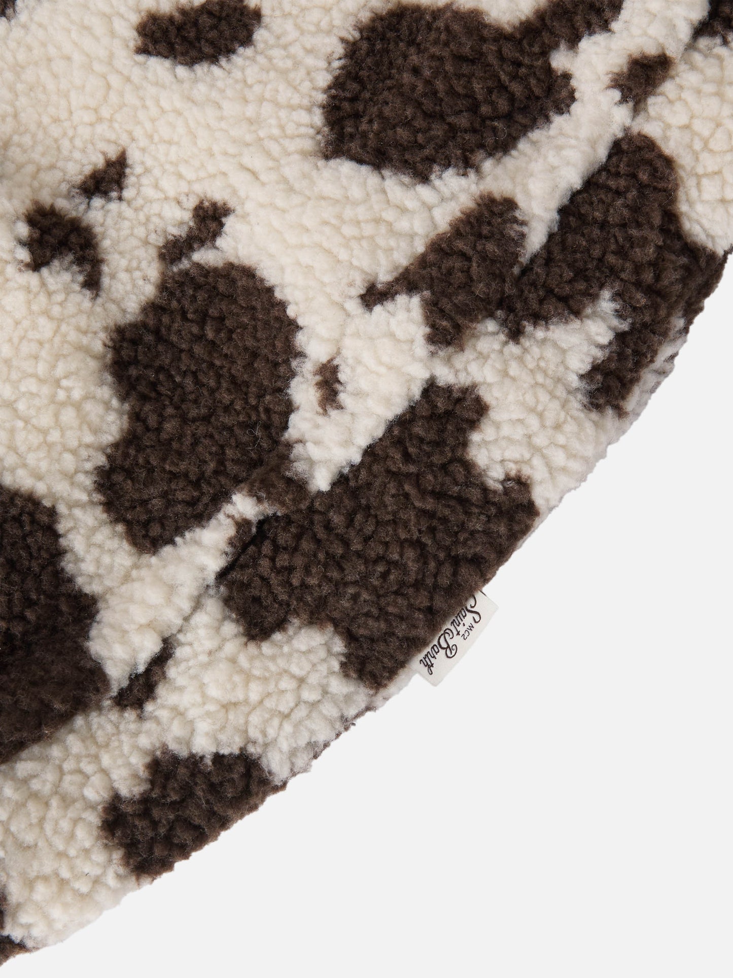 Glace Teddy padded snowsuit with teddy lining, cow print