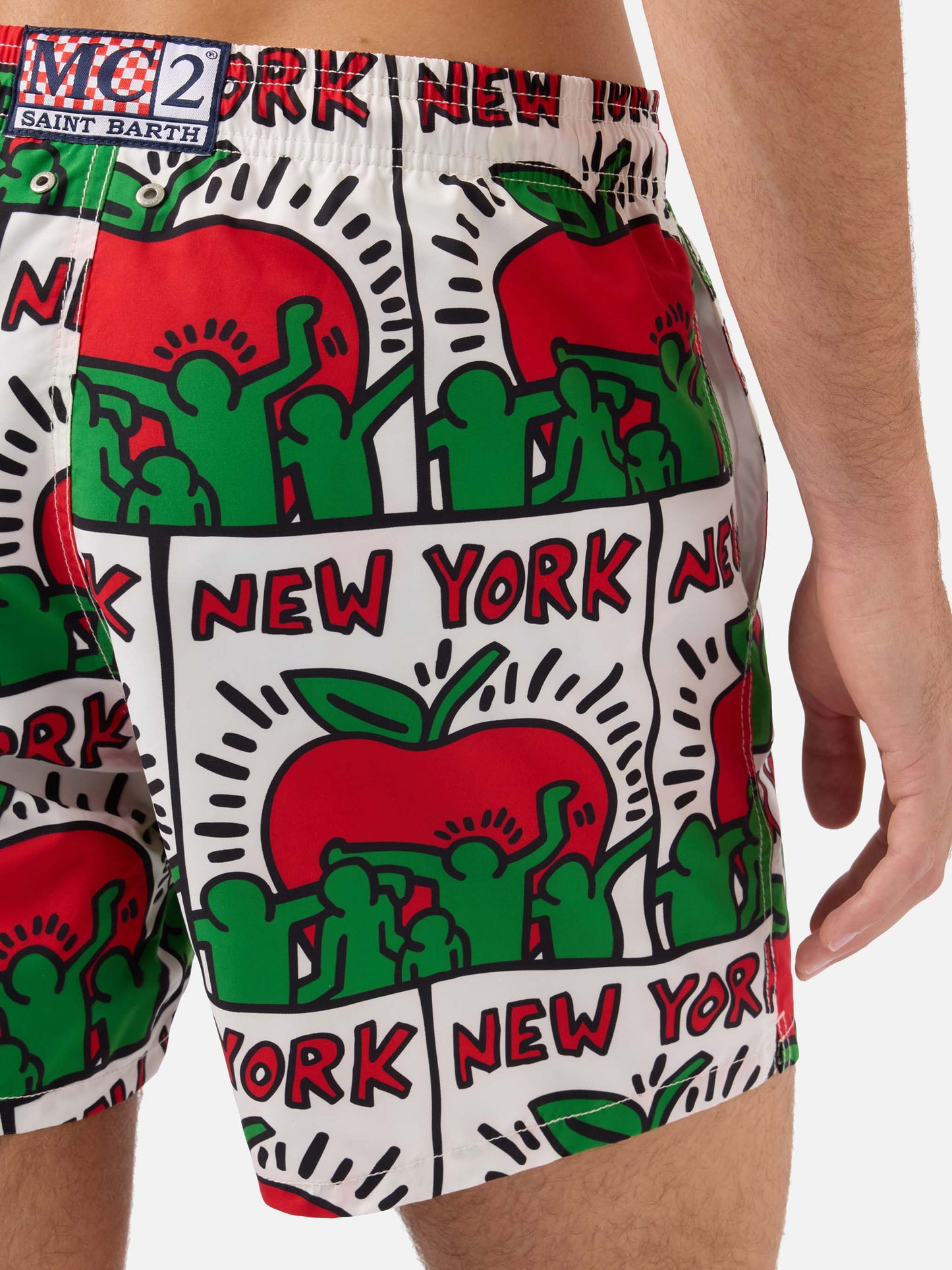 Costume Gustavia con stampa piazzata Keith Haring NY | Special Edition
