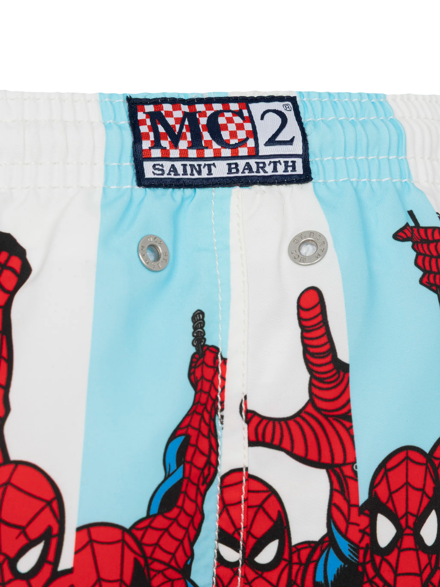 Haiti mid-length swim shorts with Spiderman print | MARVEL SPECIAL EDITION - MC2 Saint Barth