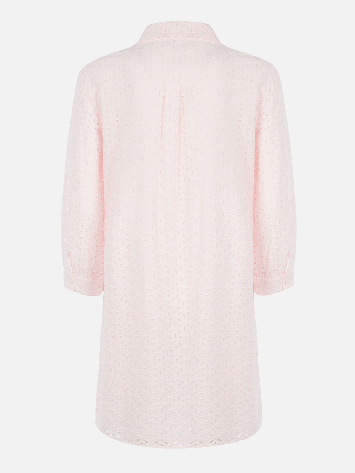 Woman pink Sangallo shirt mini dress - MC2 Saint Barth