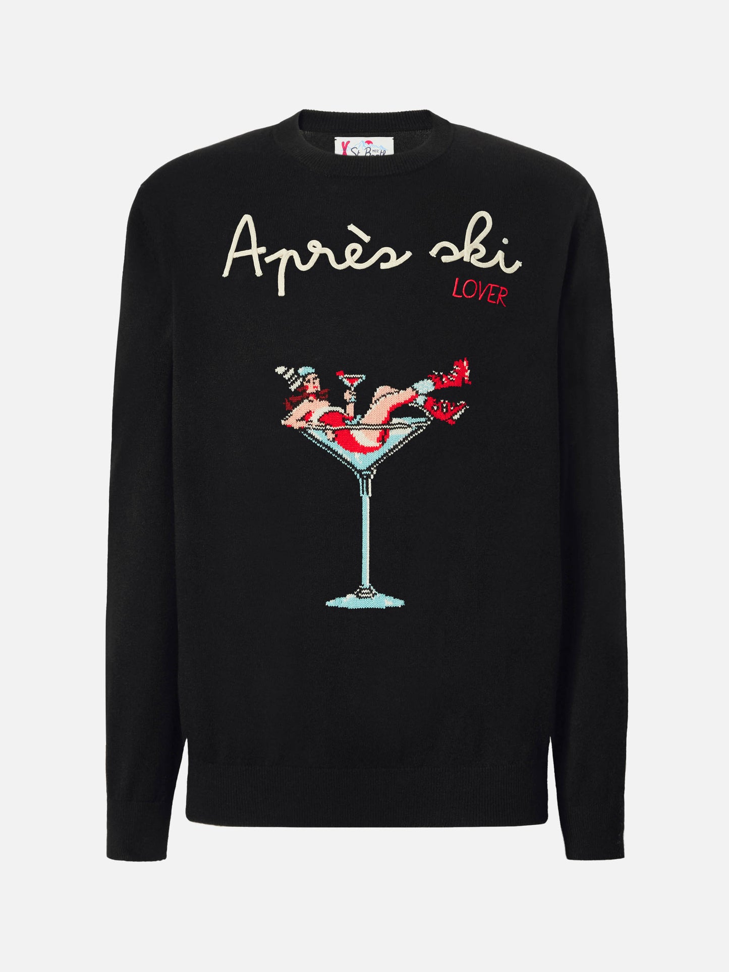 Maglione in misto cashmere Heron con ricamo Apres Ski Lover